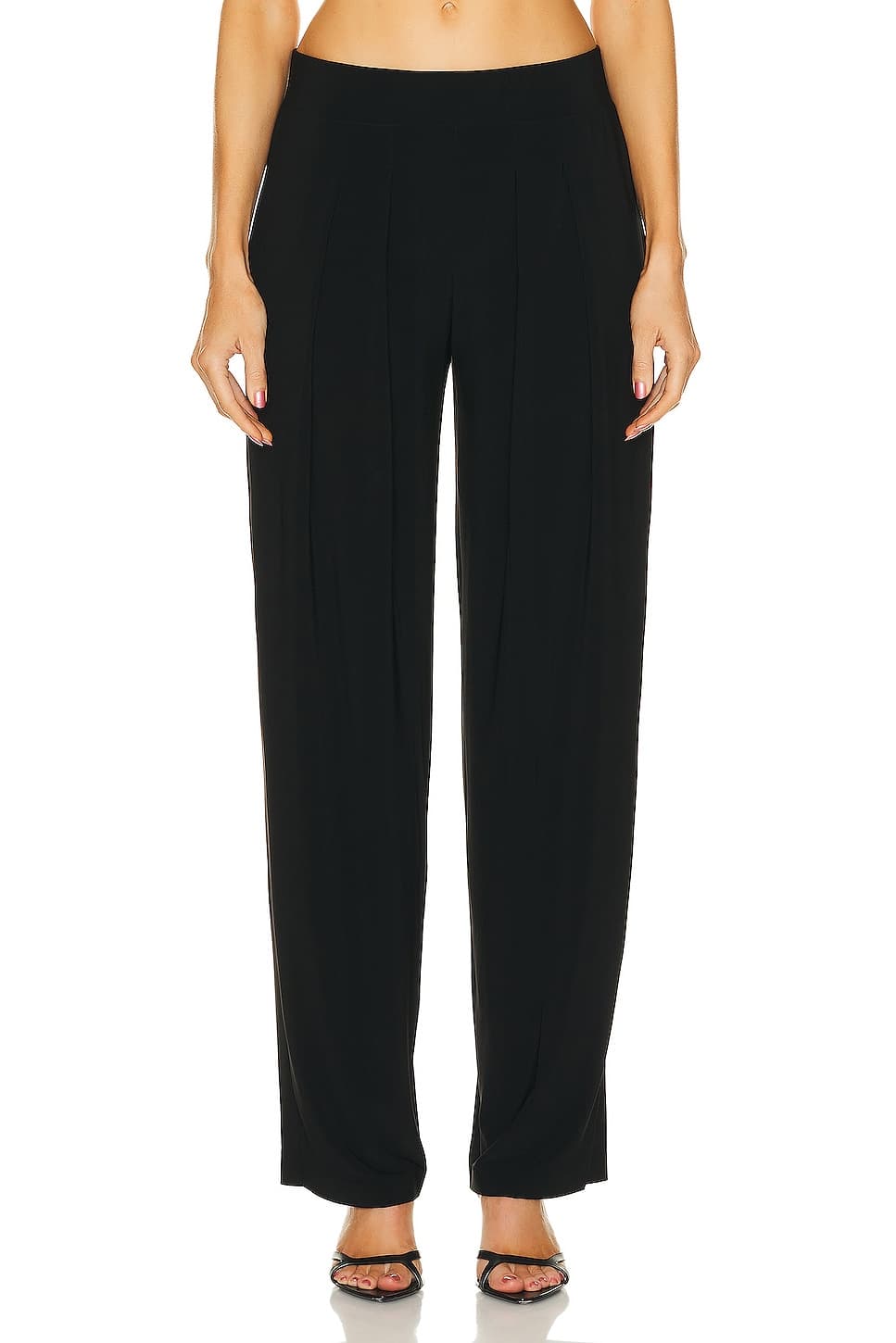 Low Rise Pleated Trouser - Image 1