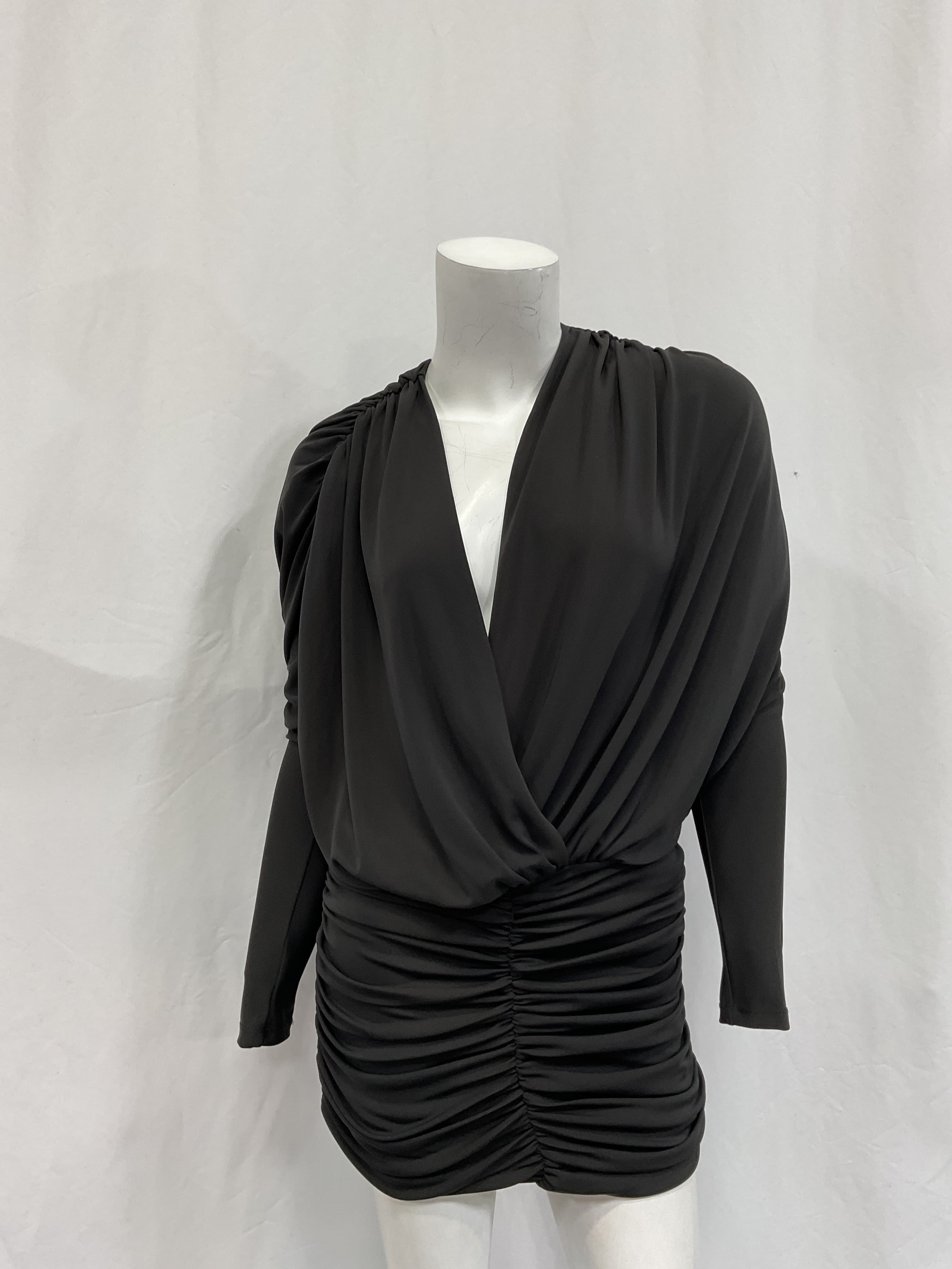 The Court Mini Dress In Black - Image 2