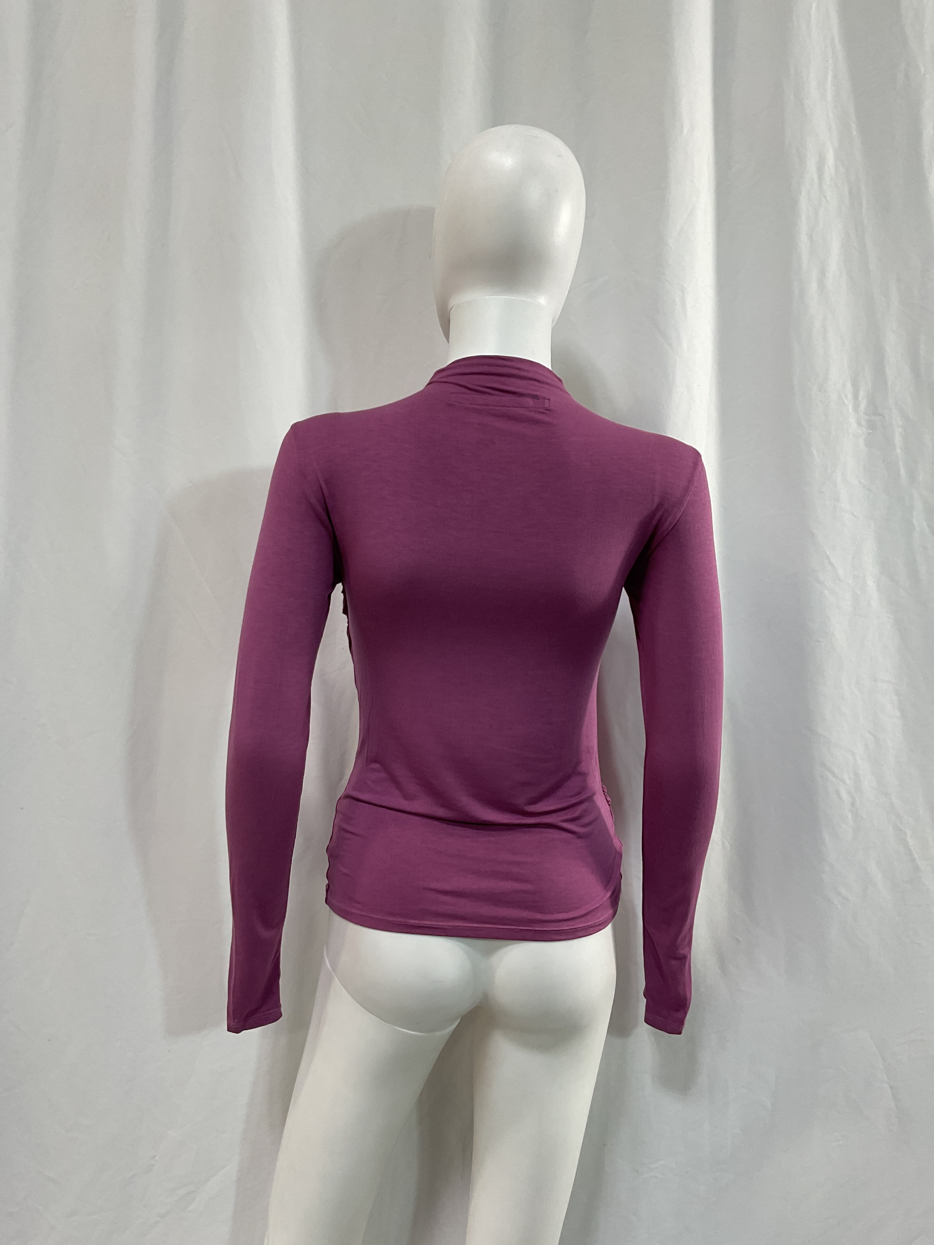 Viscose Jersey Twist Top In Rose Mauve - Image 2