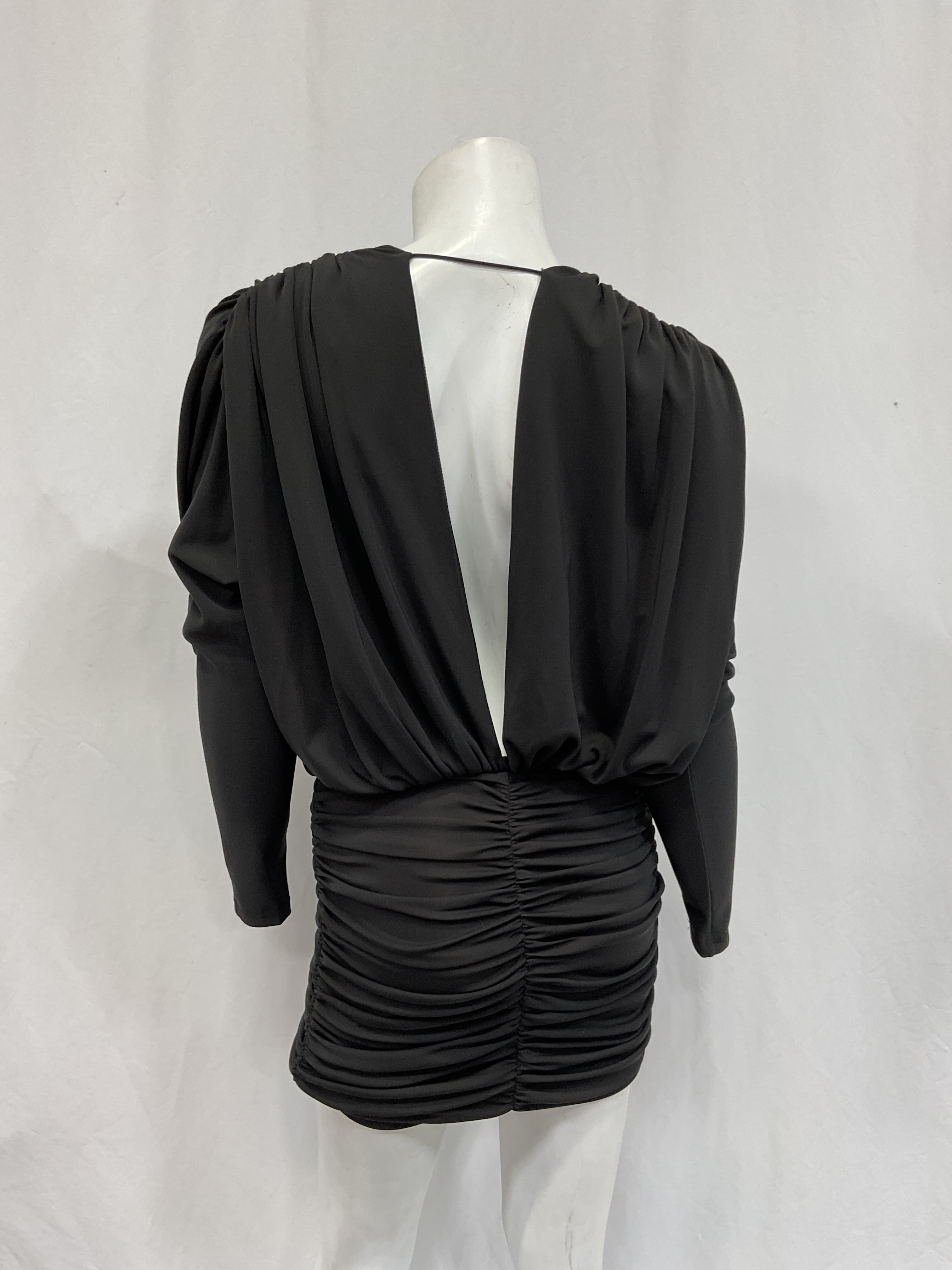 The Court Mini Dress In Black - Image 3