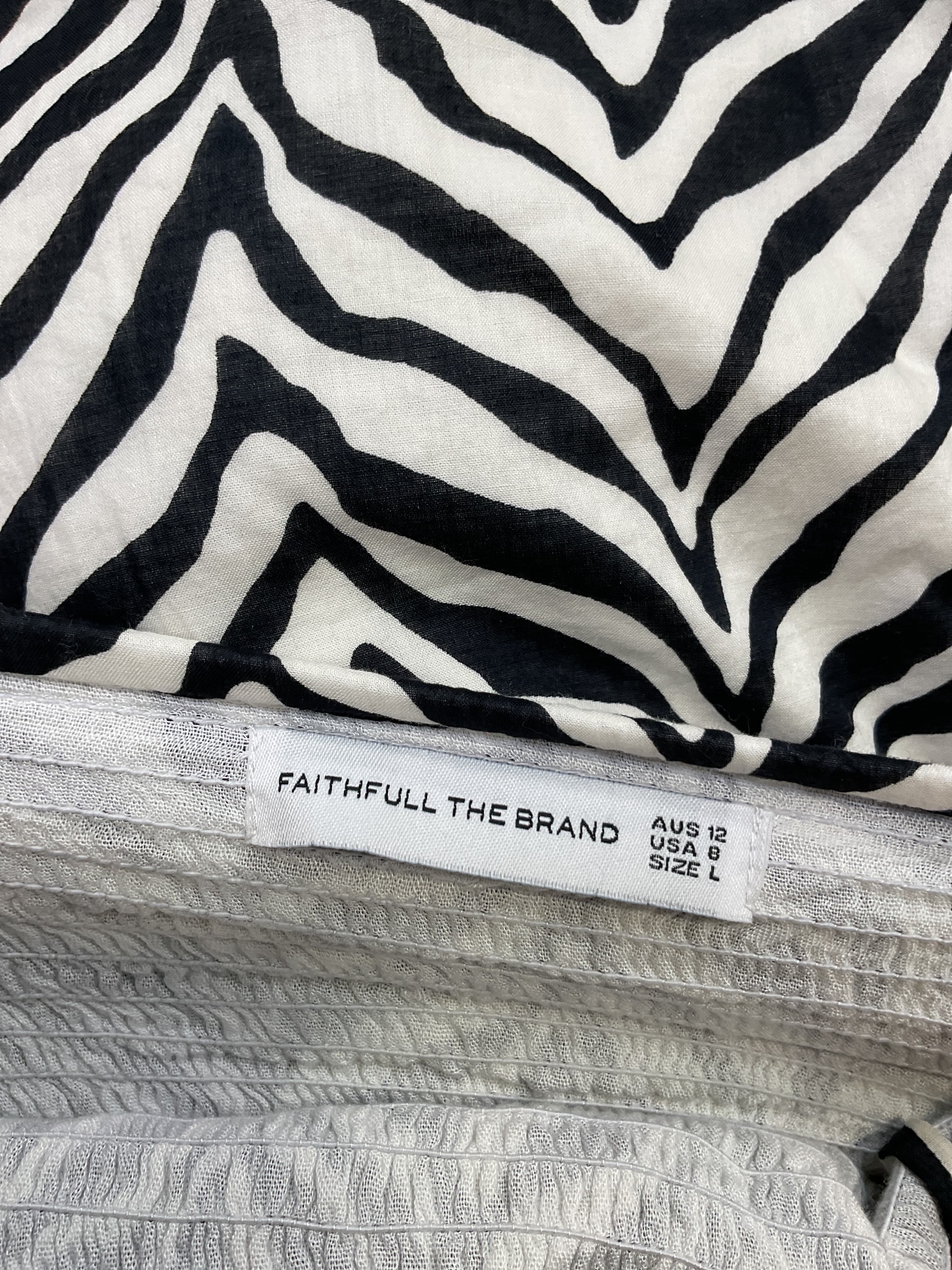 Nolie Shirred Zebra-Print Cotton-Voile Midi Dress - Image 2