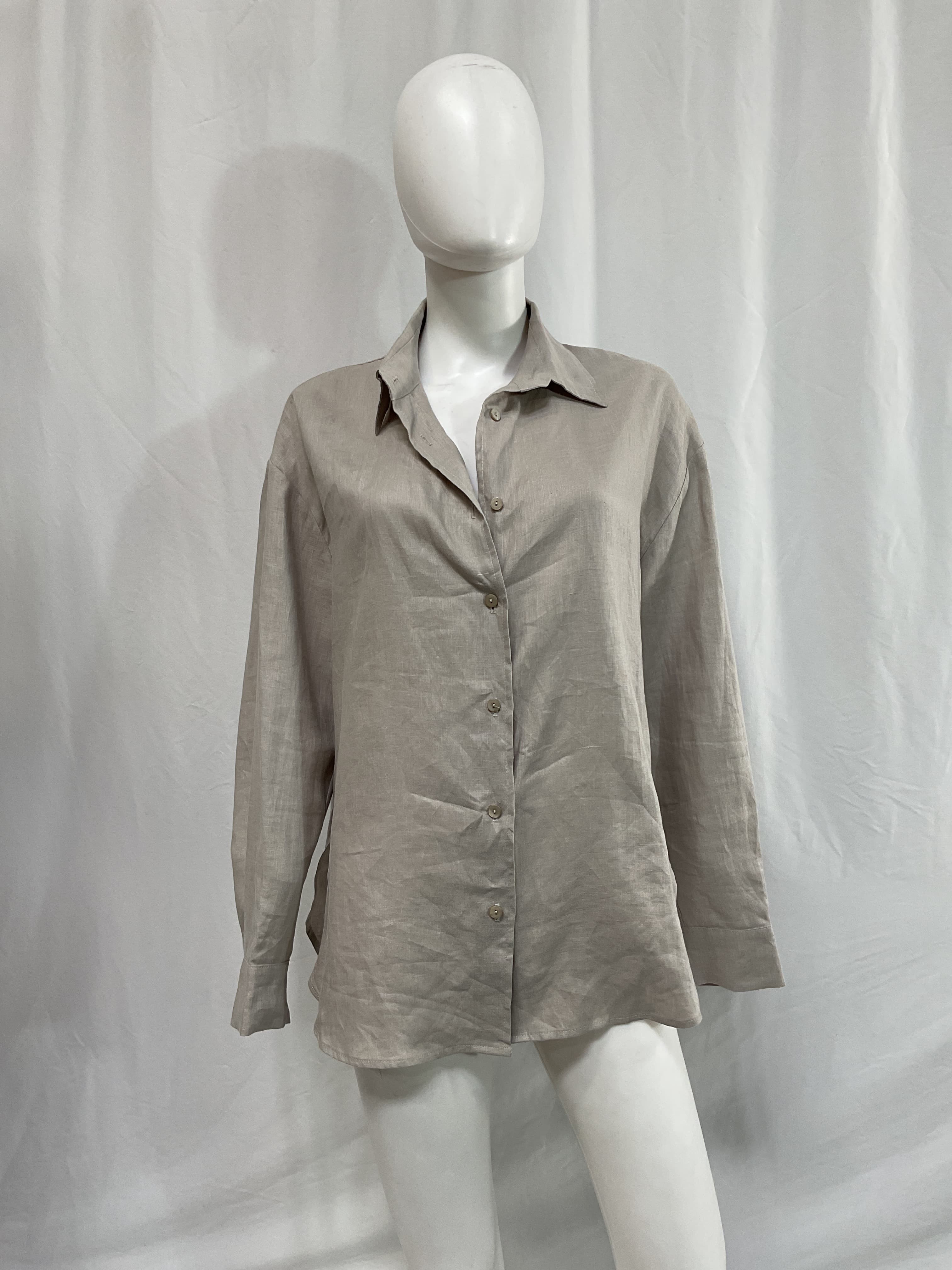 Linen Shirt In Mist - Image 3