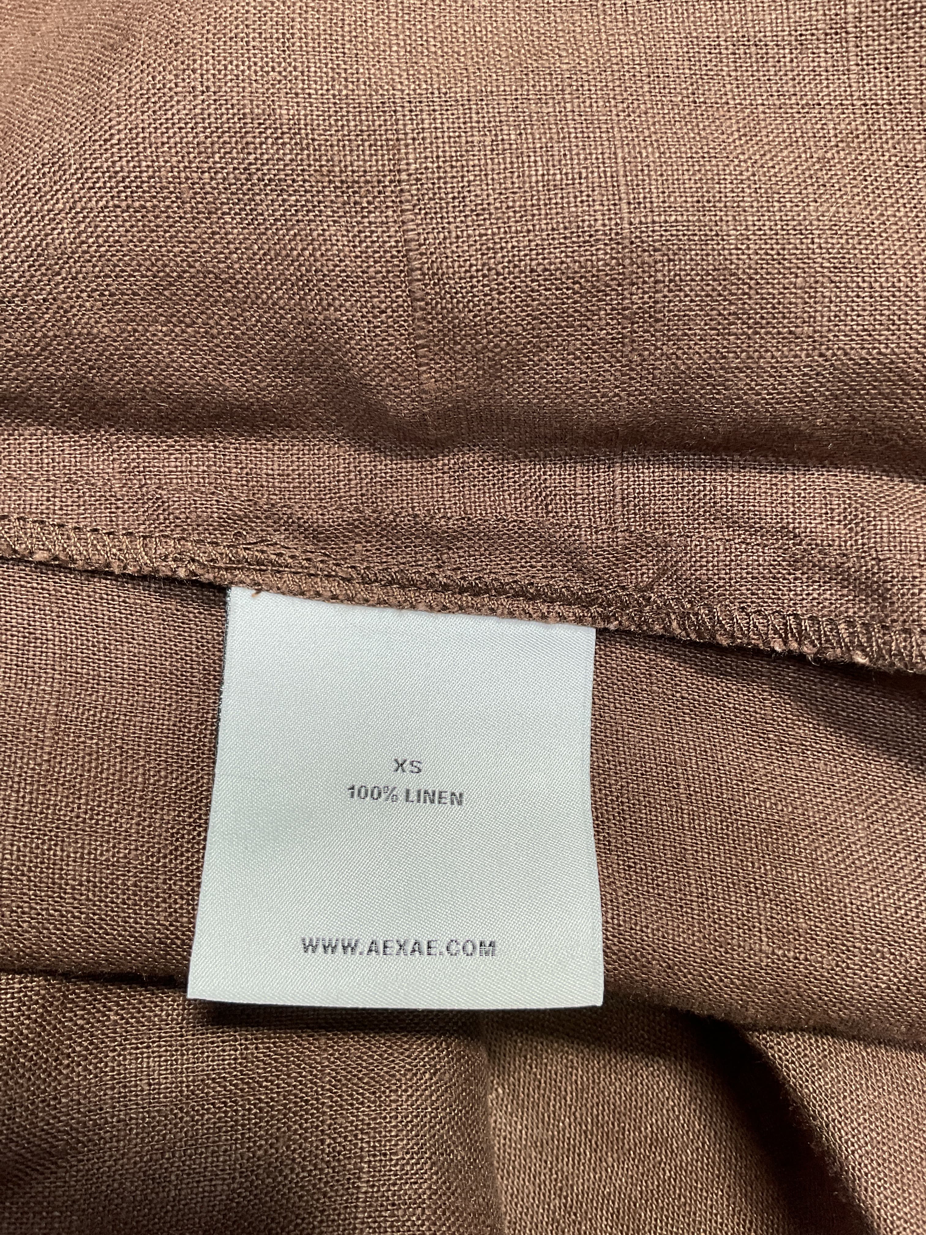 Linen Woven Shirt In Brown - Image 4