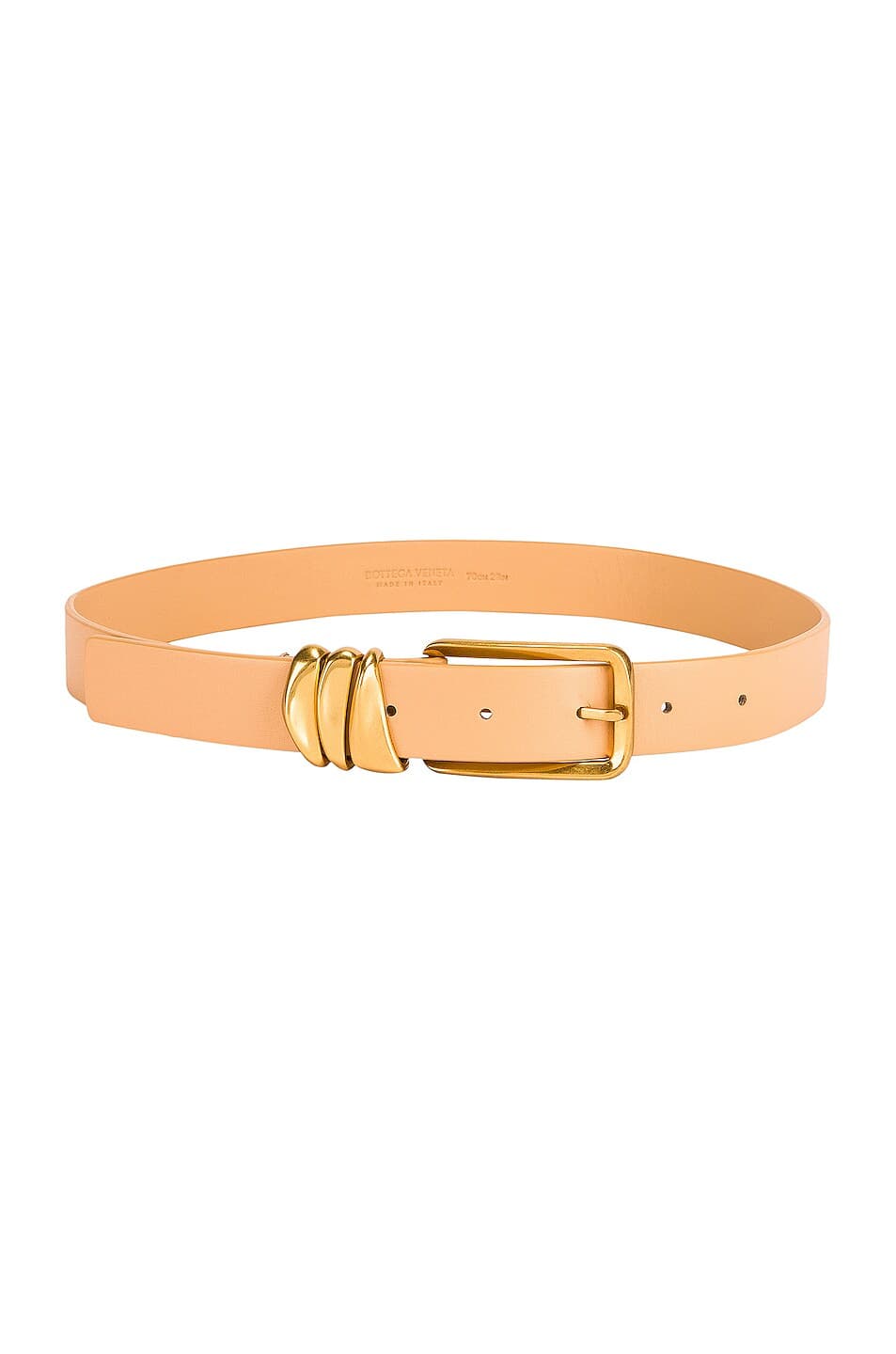 Metal Loops Belt In Almond & Gold - Image 1