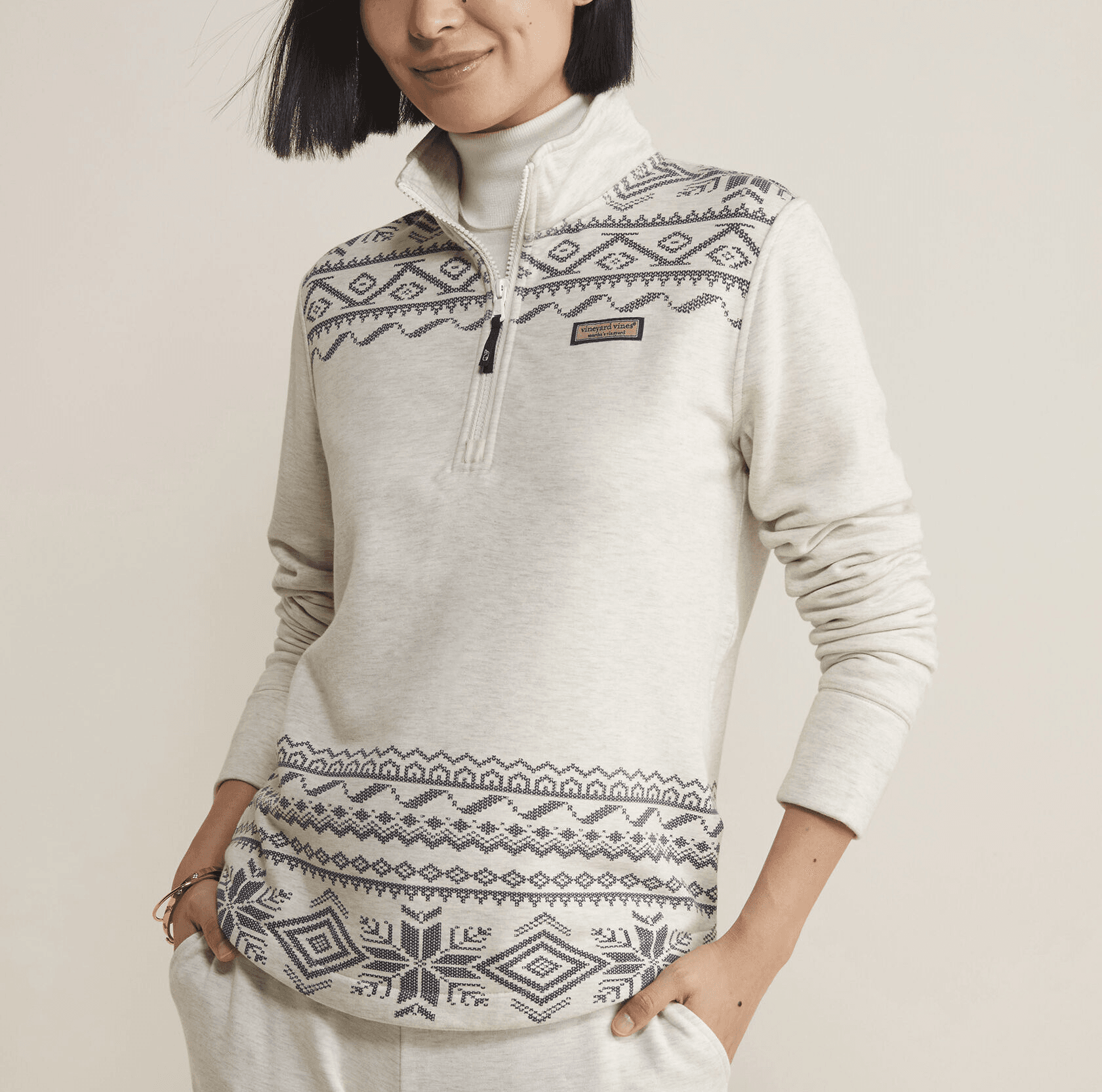 Fair Isle Dreamcloth Relaxed Shep Shirt - Image 1
