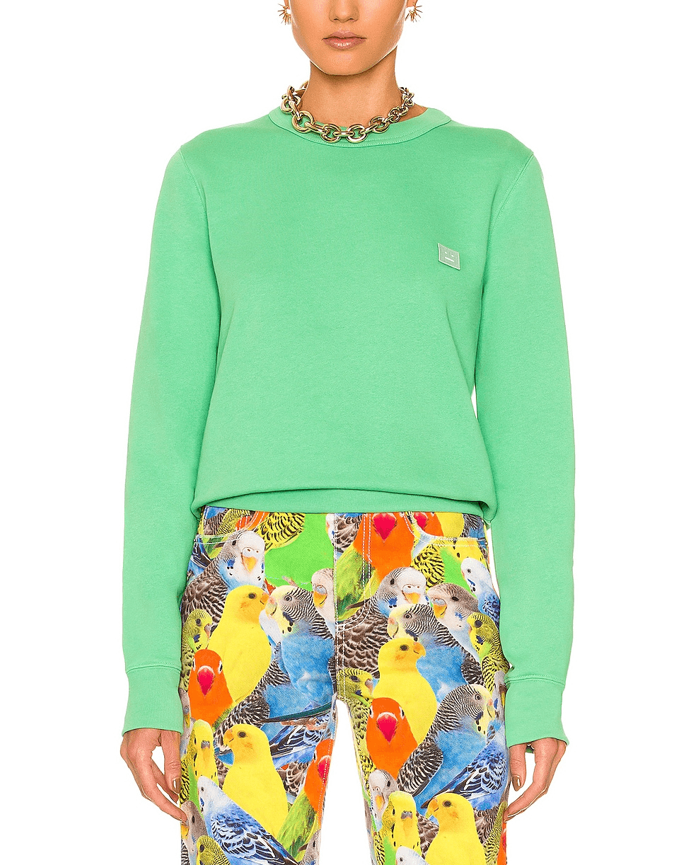 Pullover Sweatshirt In Fern Green - Image 1