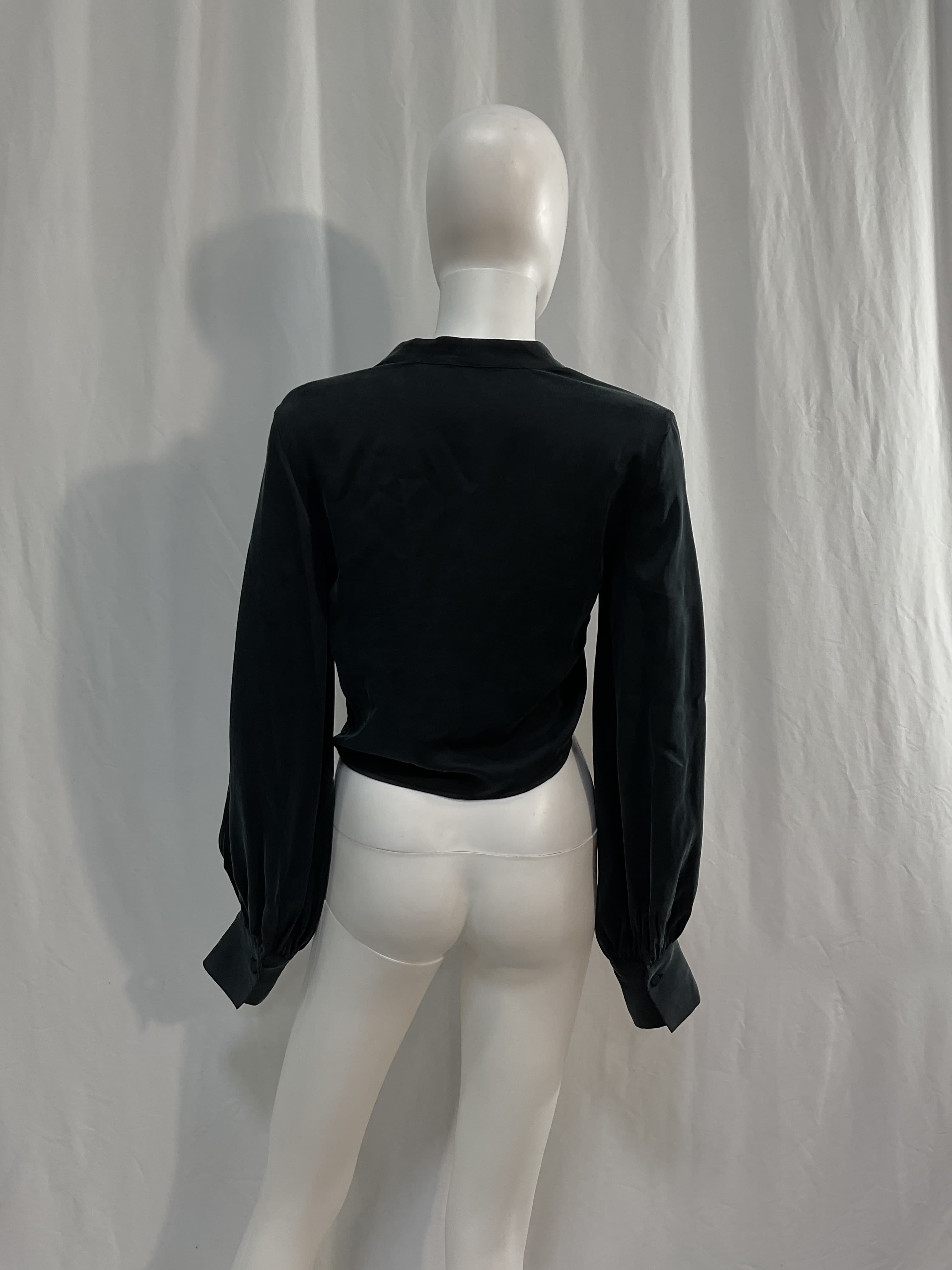 Silk Harri Top In Black - Image 2