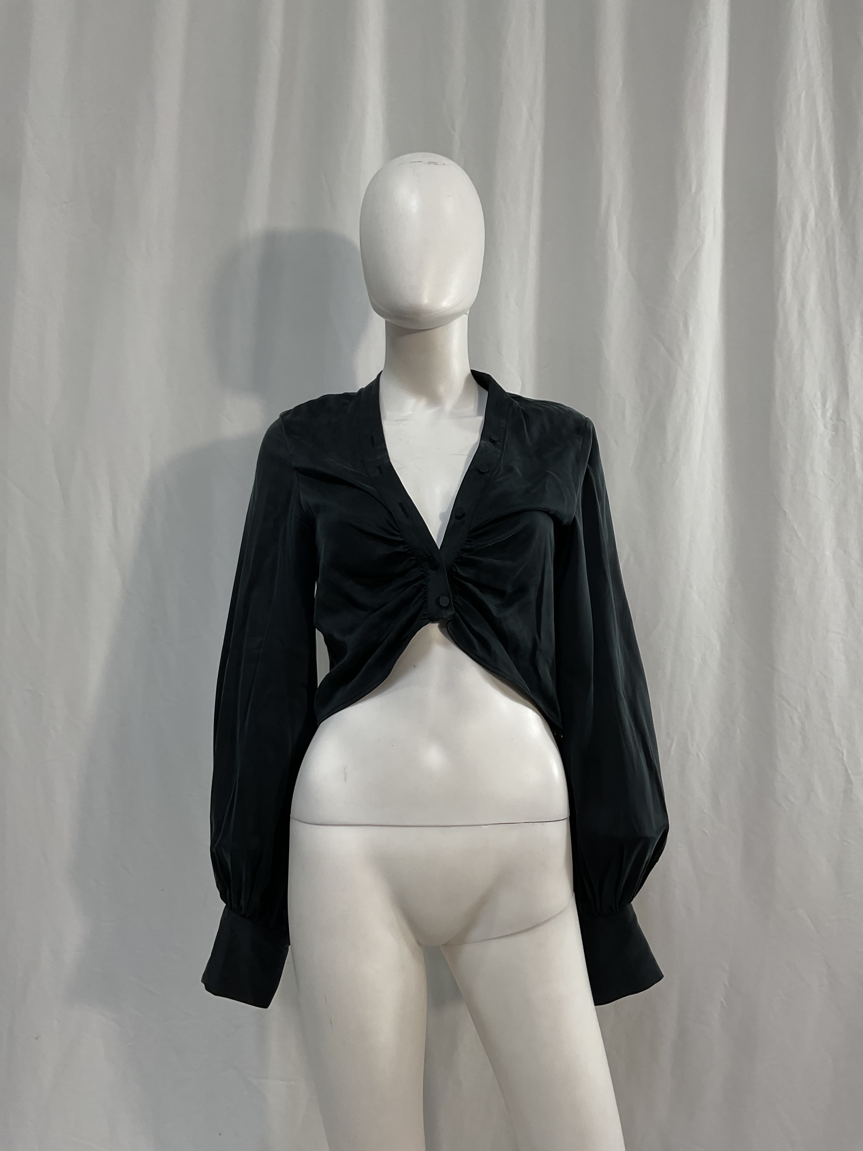 Silk Harri Top In Black - Image 3