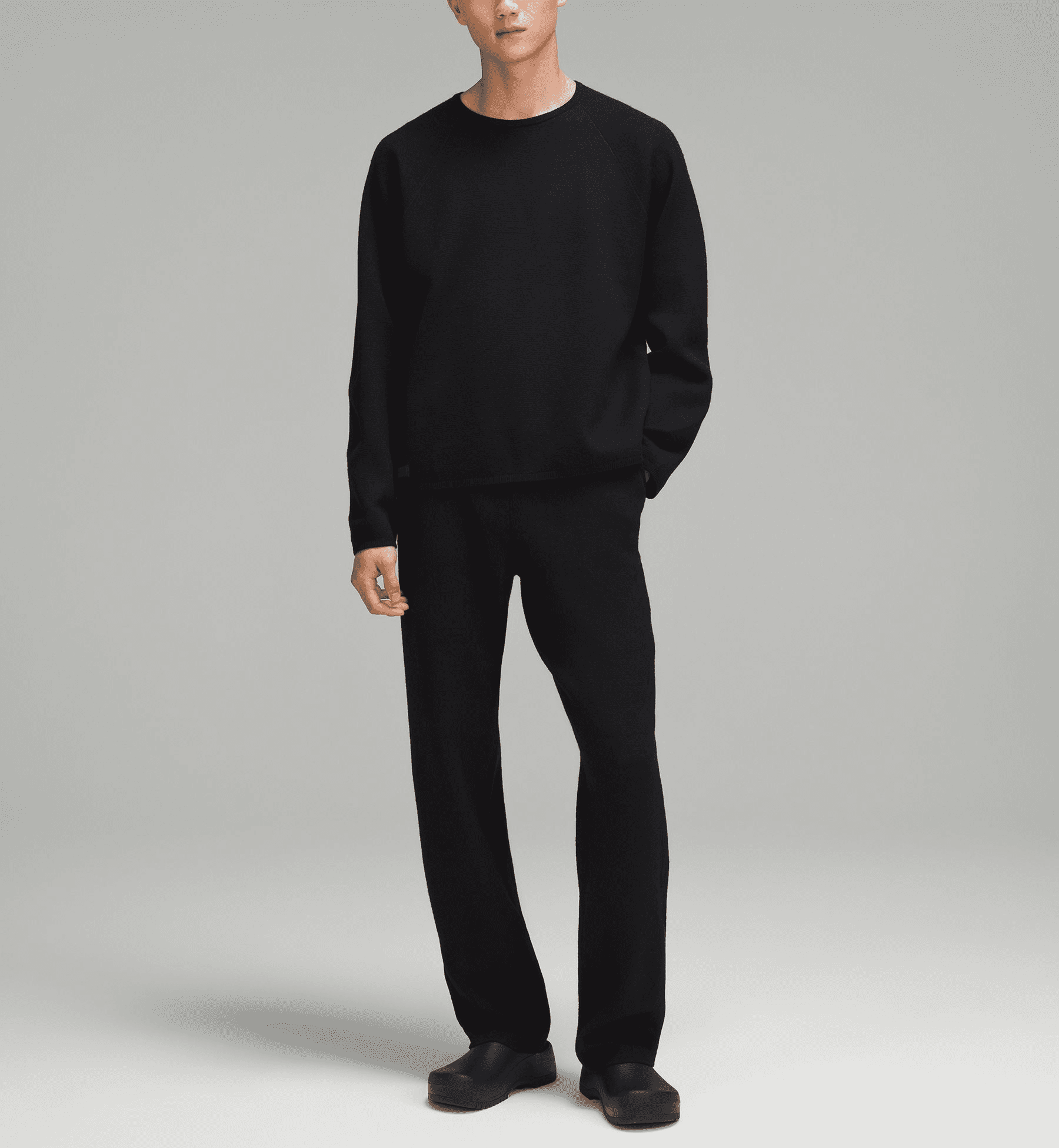 Merino Wool-Knit Crewneck Sweater - Image 1