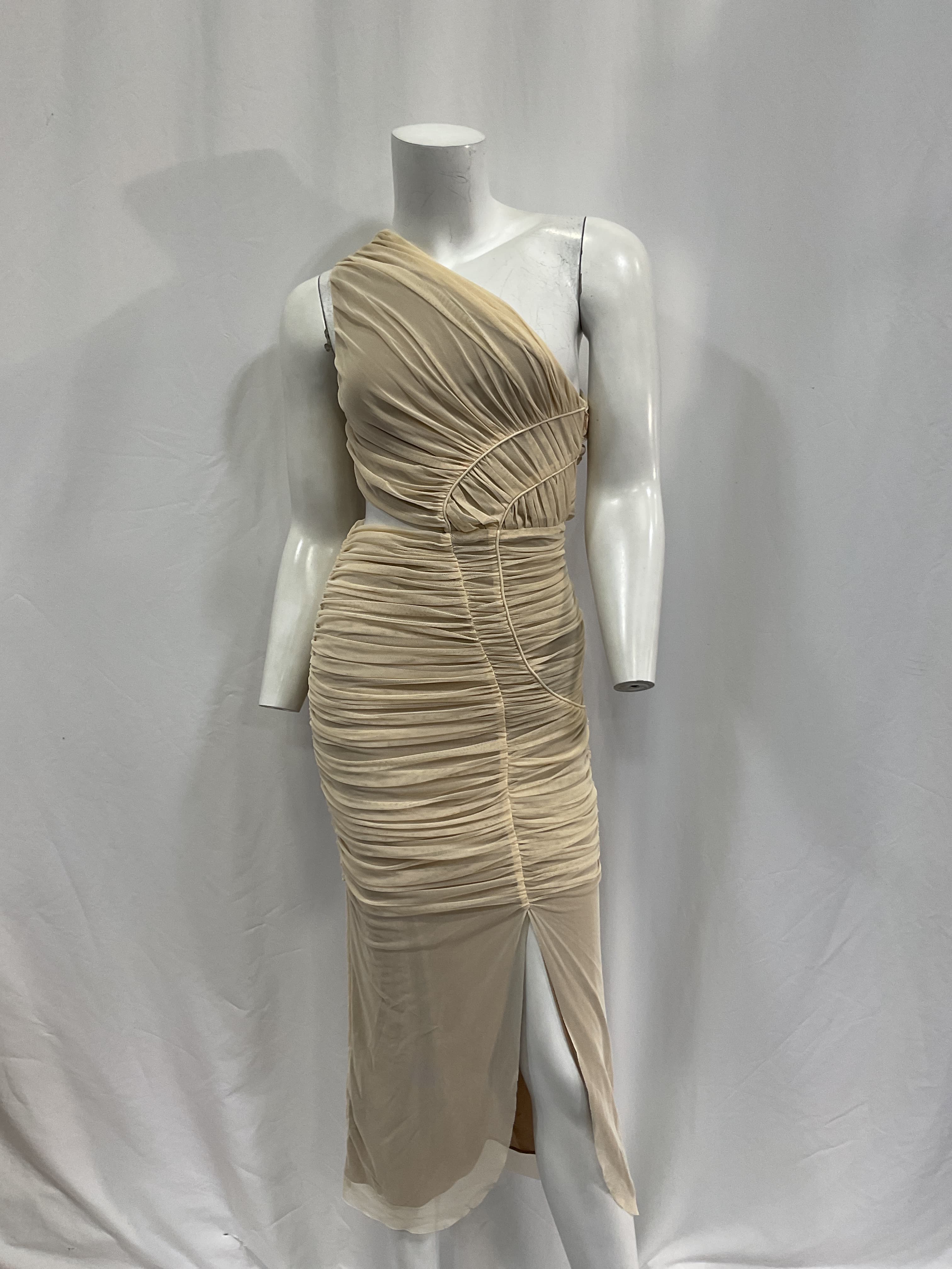 Seraiah Gathered Midi Dress In Thorn - Image 2