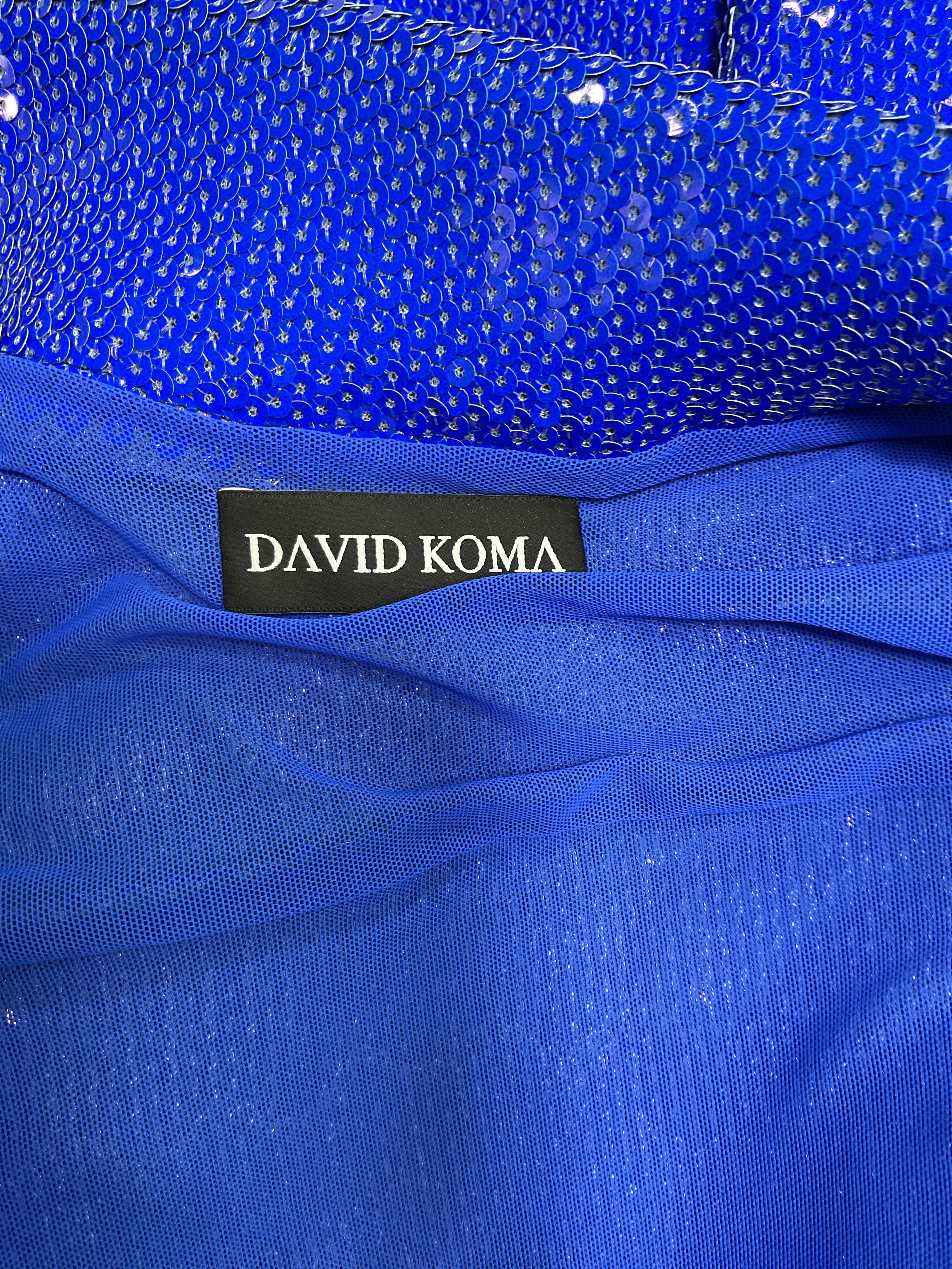 Sequin Shirt In Blue - Image 4