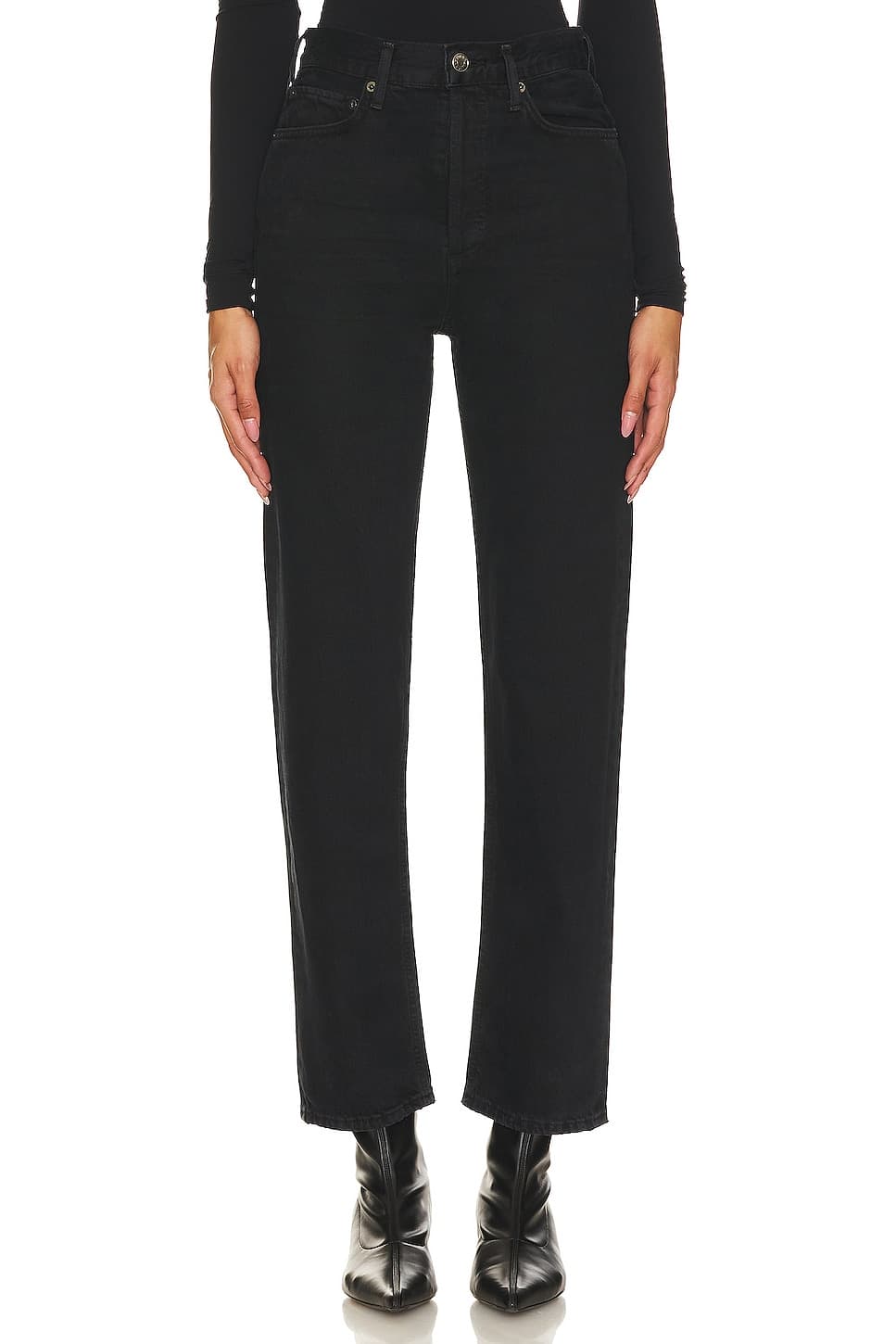 90s Pinch Waist High Rise Straight - Image 1