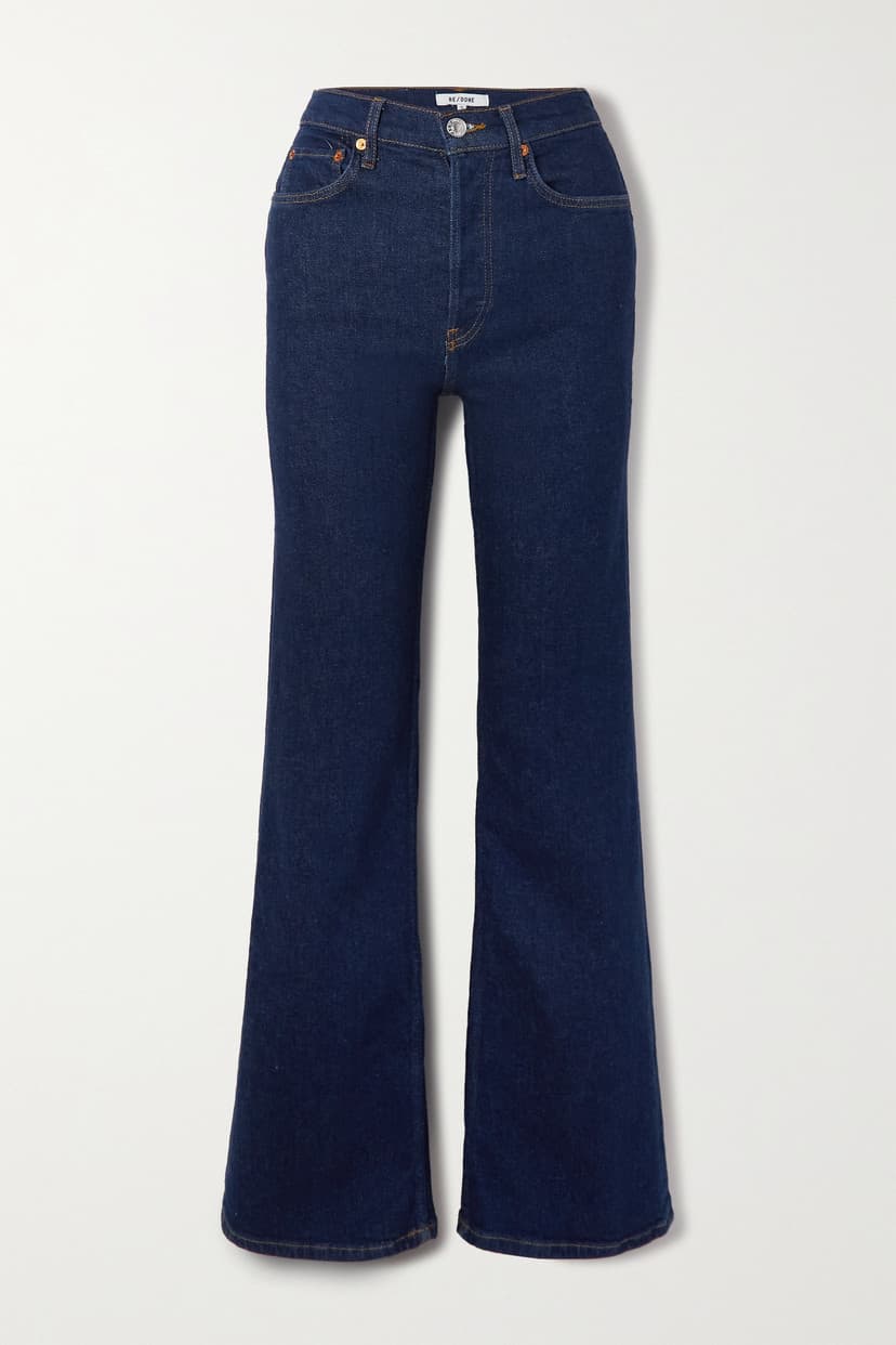 70s High-Rise Wide-Leg Jeans - Image 1