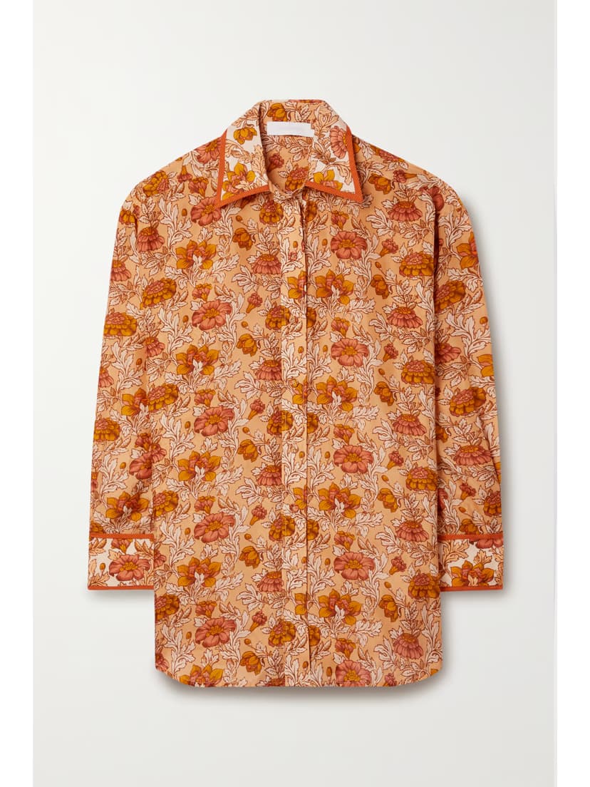 Andie Printed Silk Shirt - Image 1