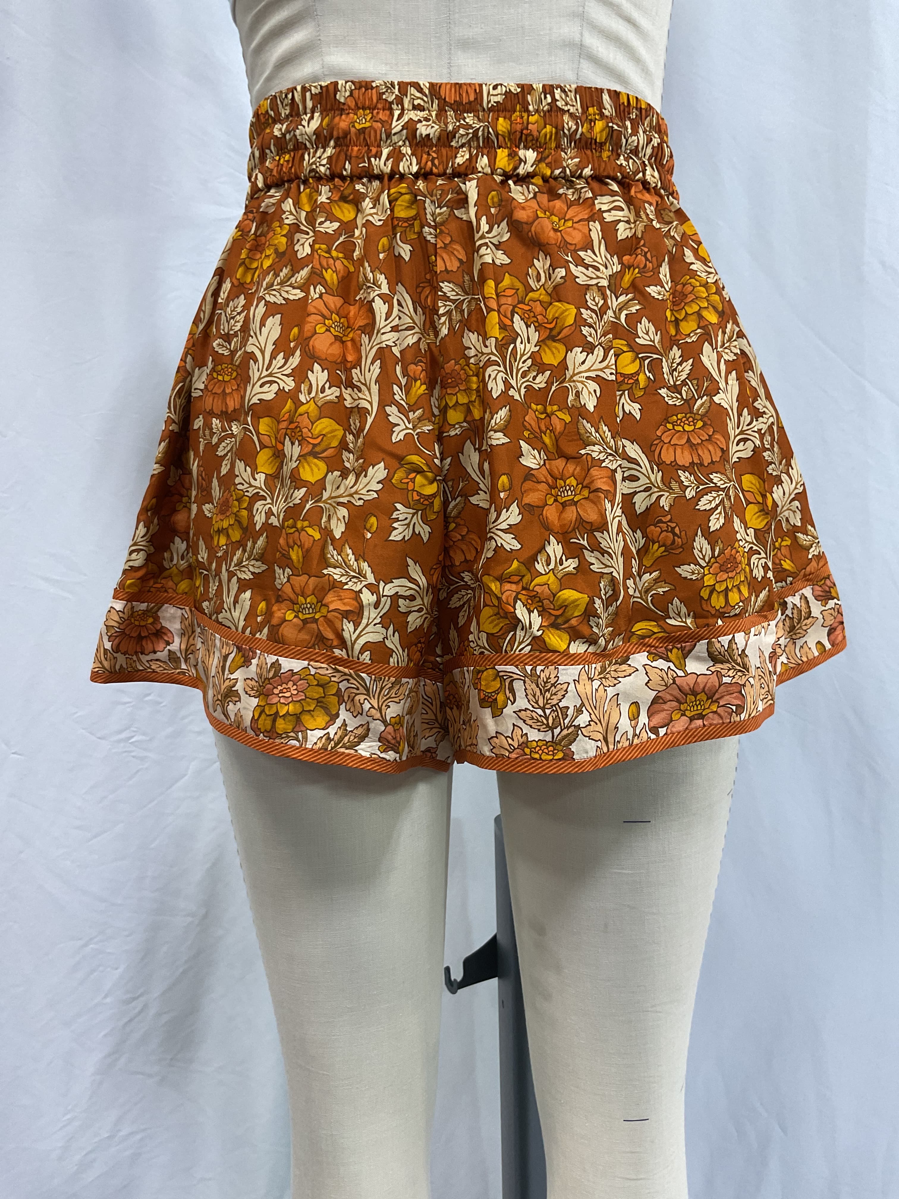 Andie Floral-Print Silk Shorts - Image 2