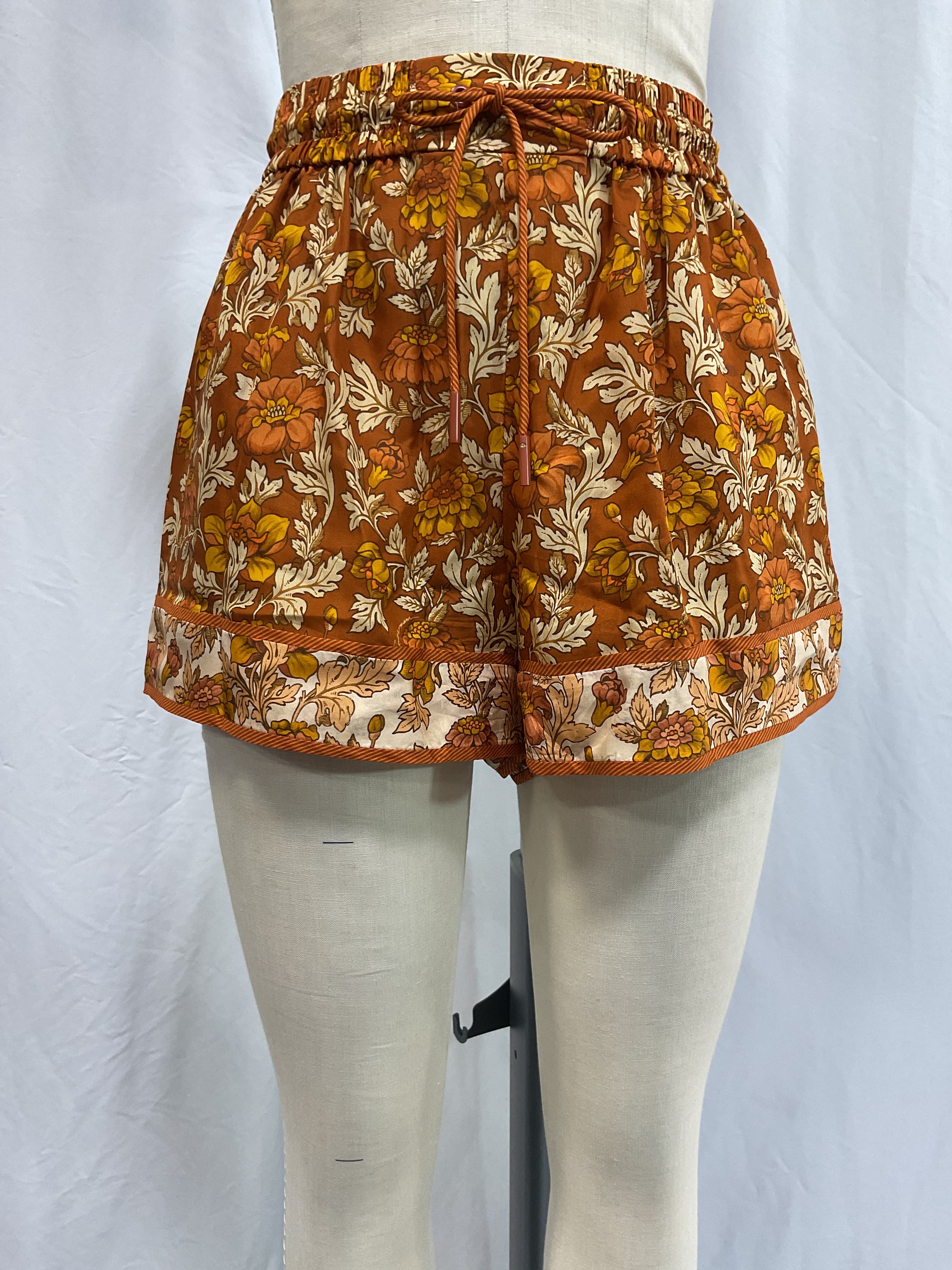 Andie Floral-Print Silk Shorts - Image 4