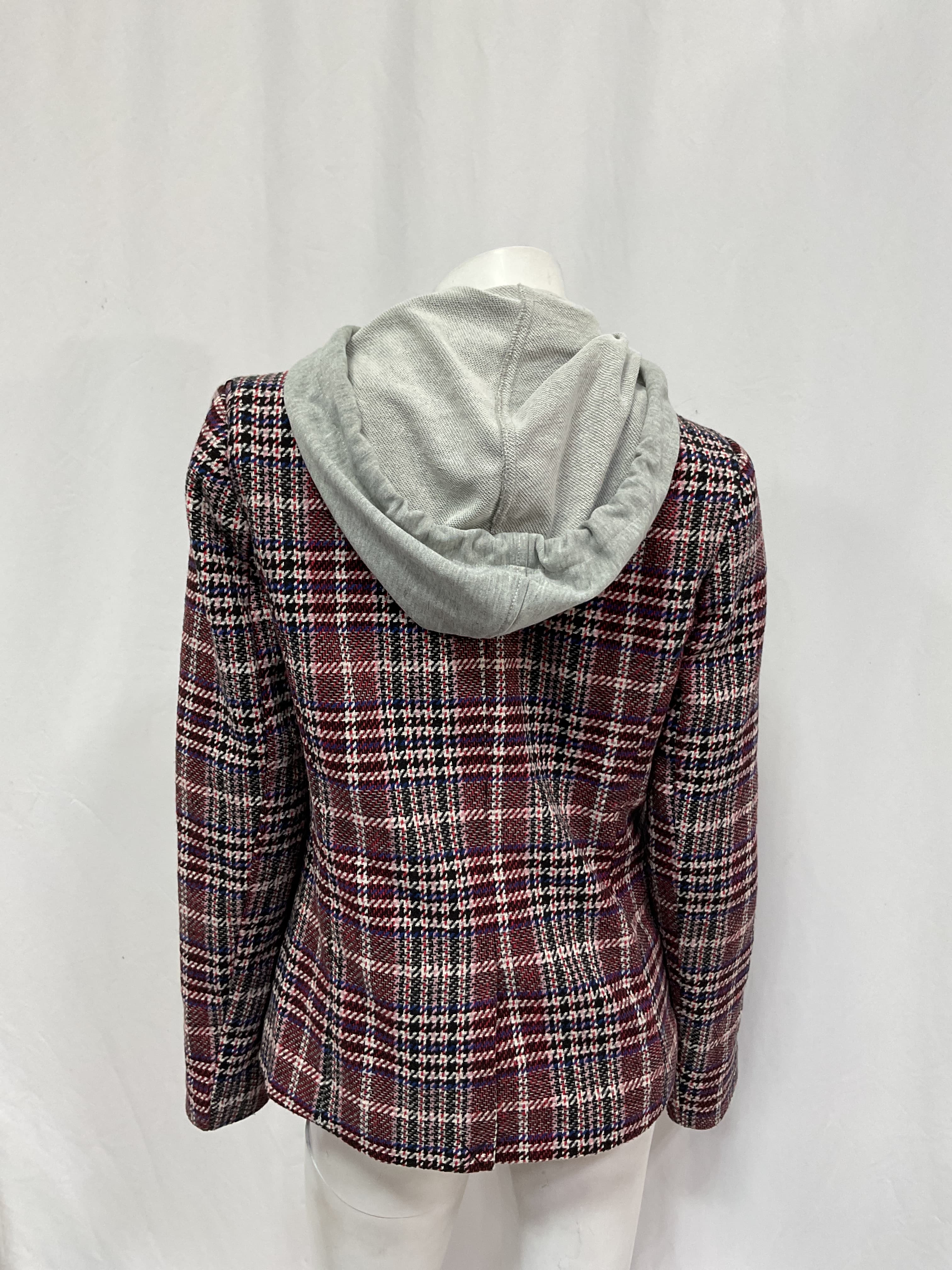 Coco Plaid Blazer In Red Plaid - Image 3