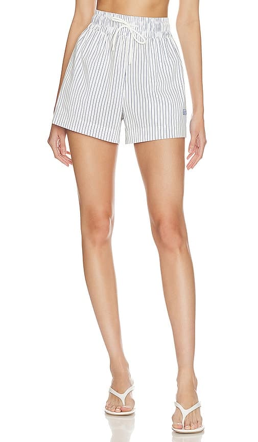 Drawstring Lounge Short In Cobalt Multi - Image 1