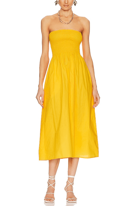 Madella Midi Dress In Citrus - Image 1
