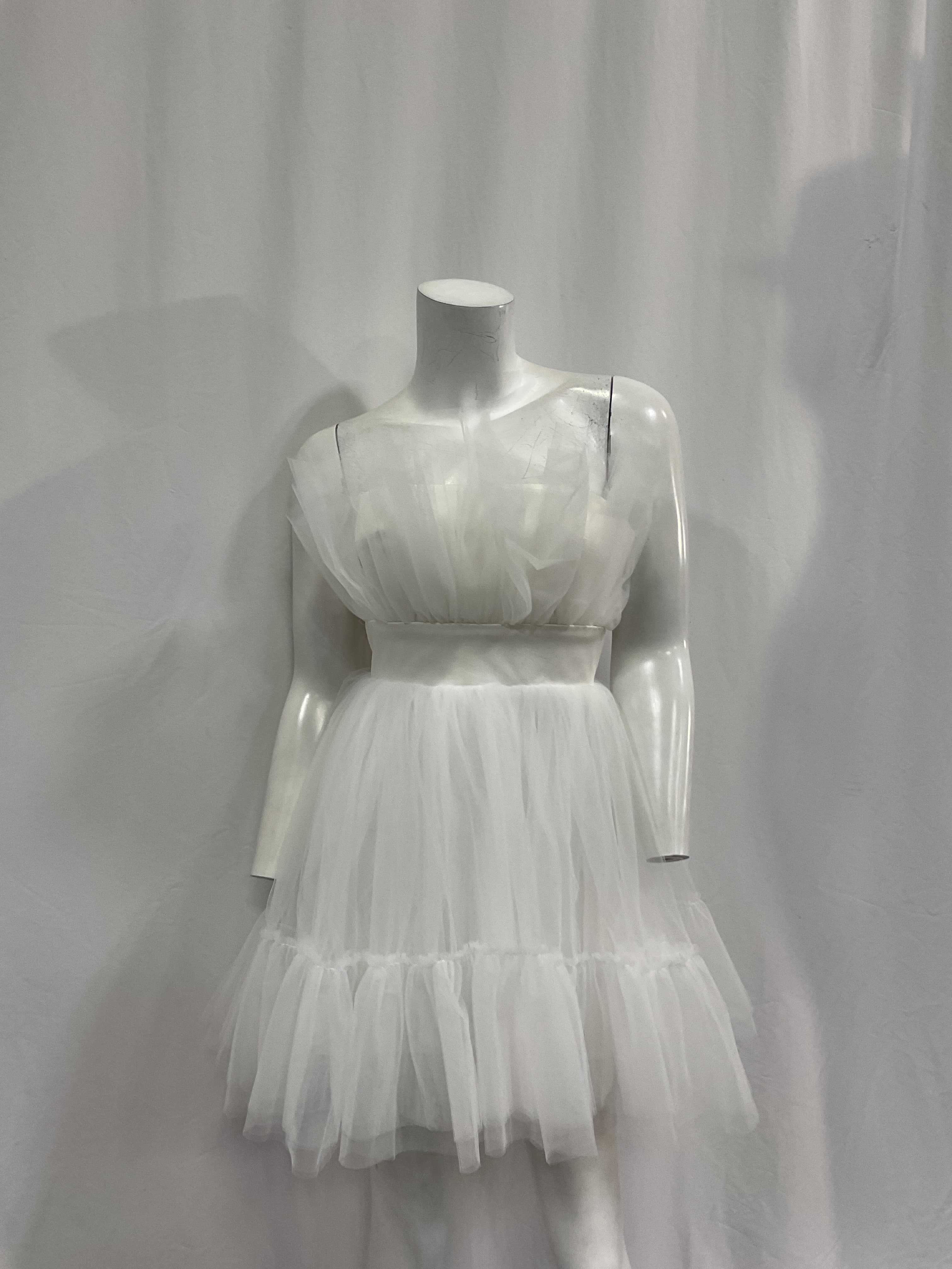 Ellee Mini Dress In Ivory - Image 4