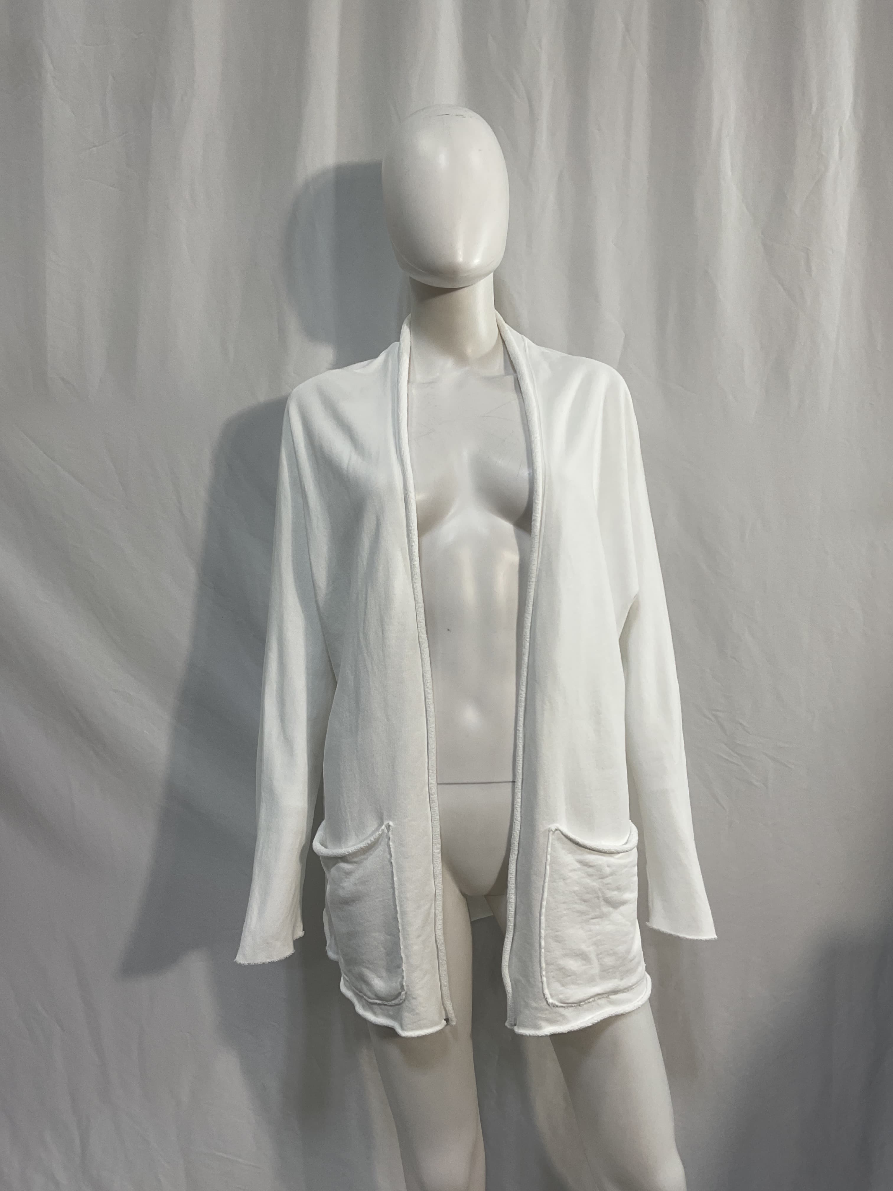 Beach Cardigan In White - Image 4