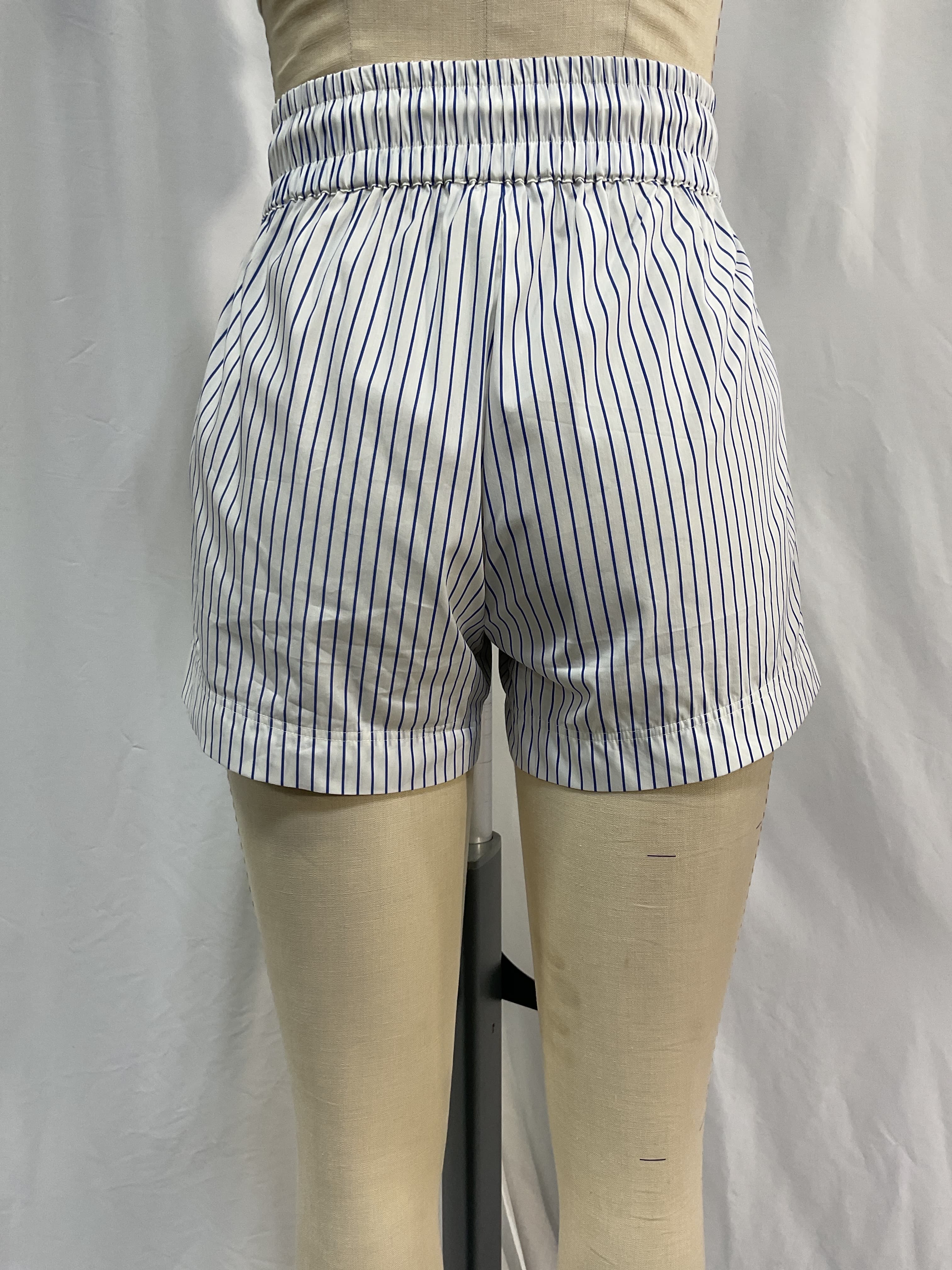 Drawstring Lounge Short In Cobalt Multi - Image 3