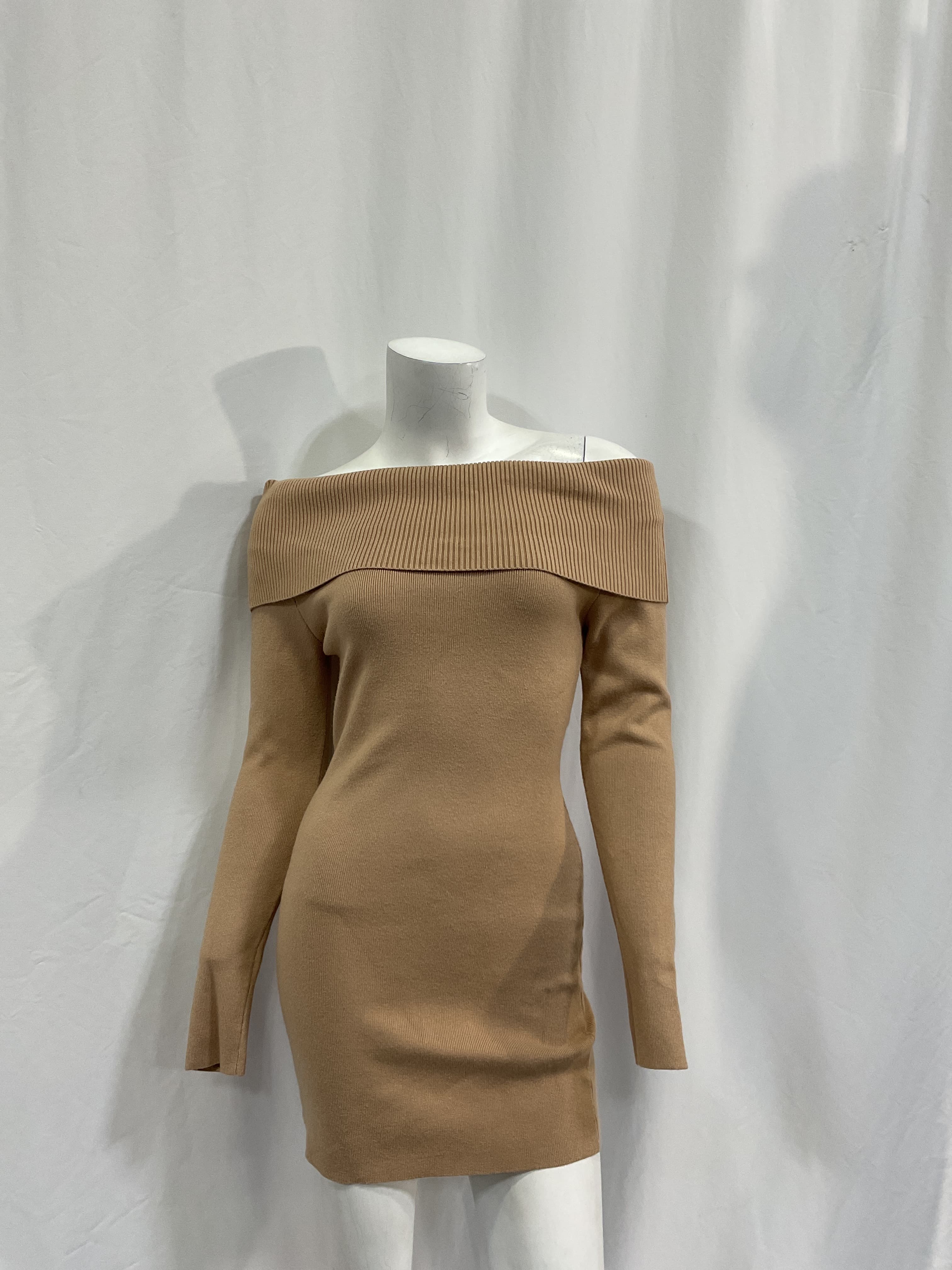 Heart Struck Dress In Taupe - Image 3