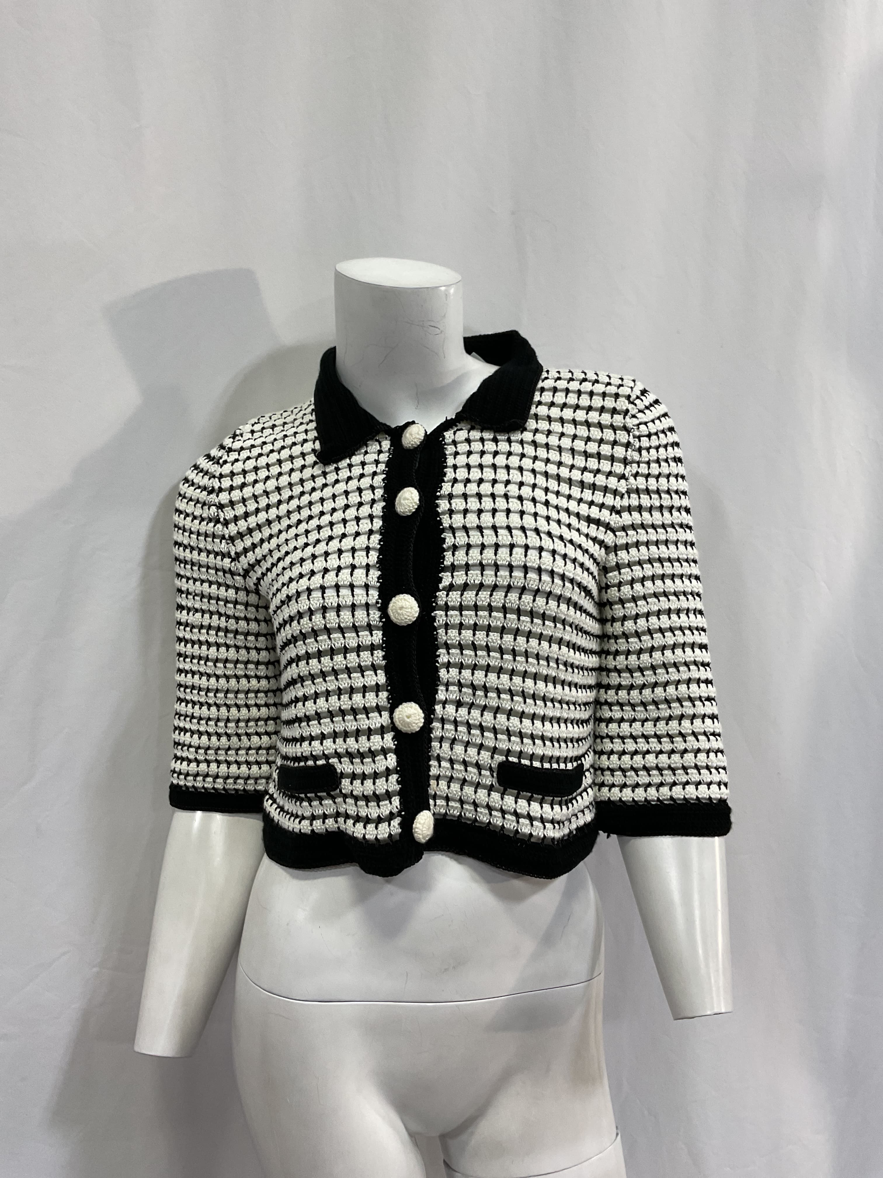Revolve Crochet Cropped Cardigan - Image 2