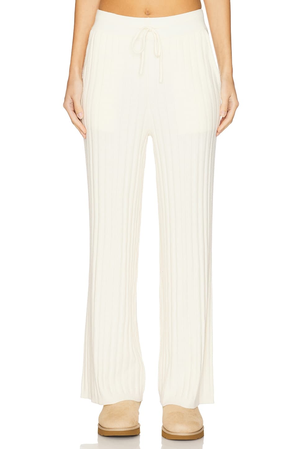 Simeon Wide Rib Knit Trouser - Image 1