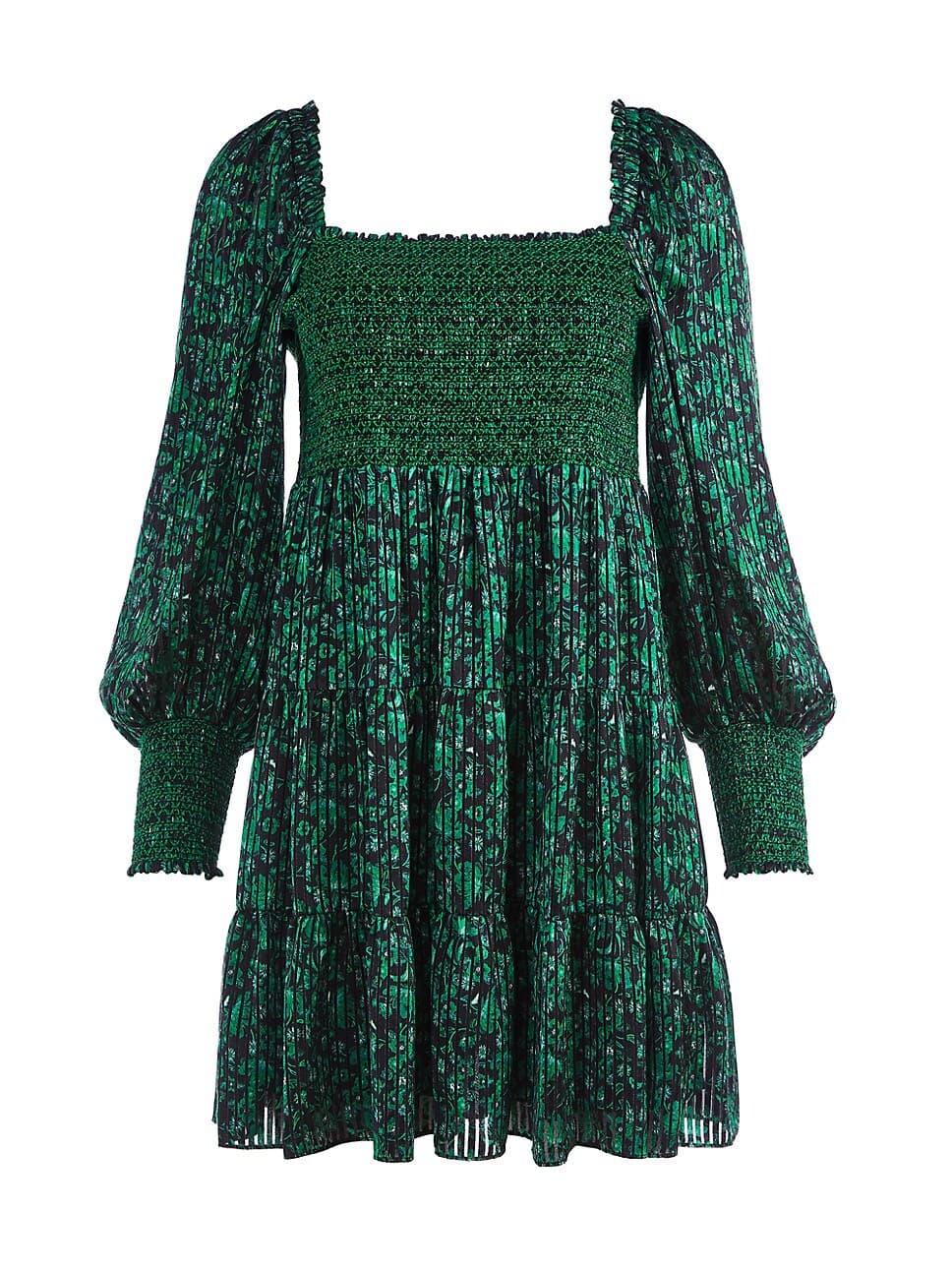 Rowen Floral Smocked Minidress - Image 1