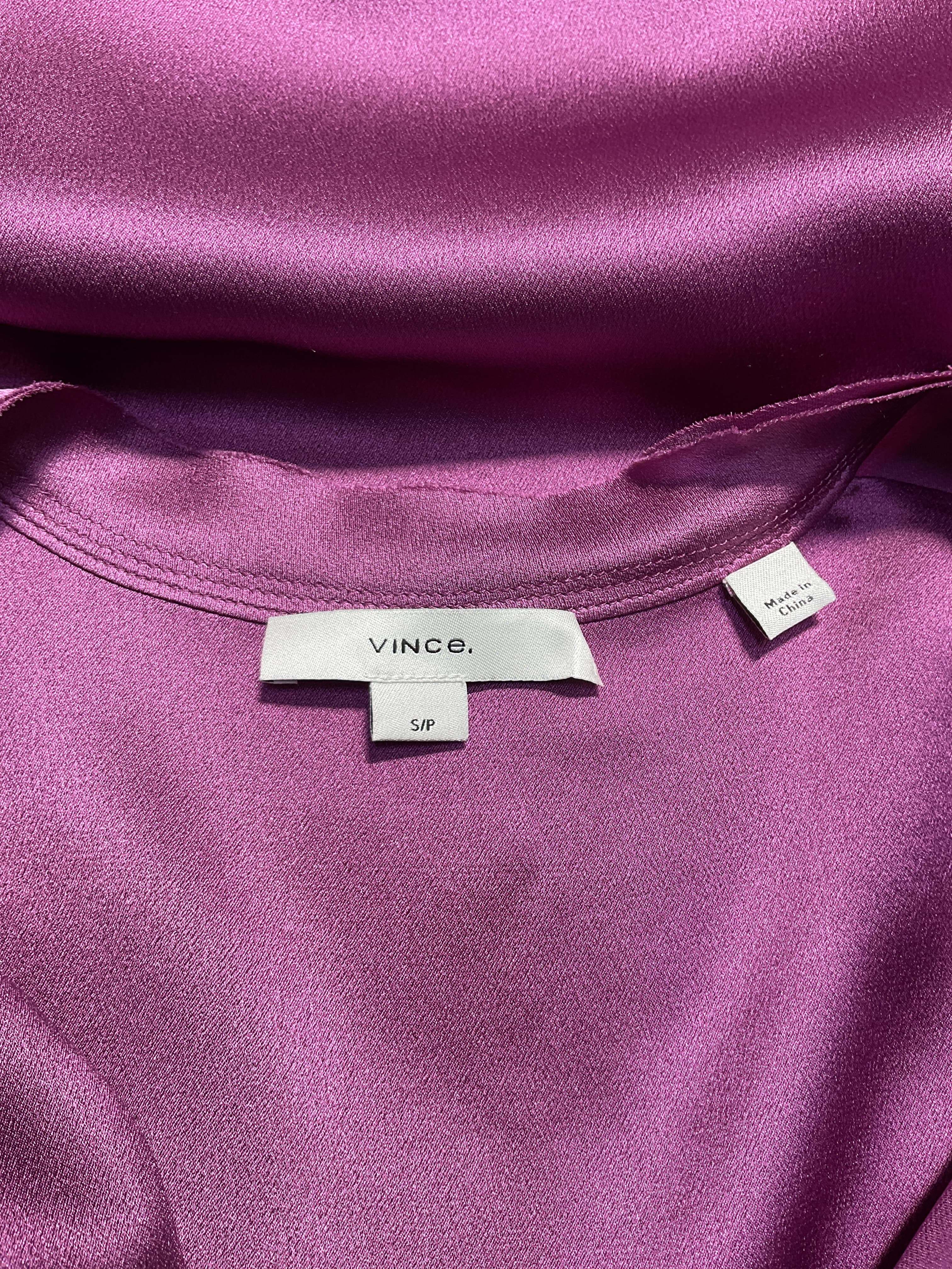 Satin Button Up Blouse - Image 4