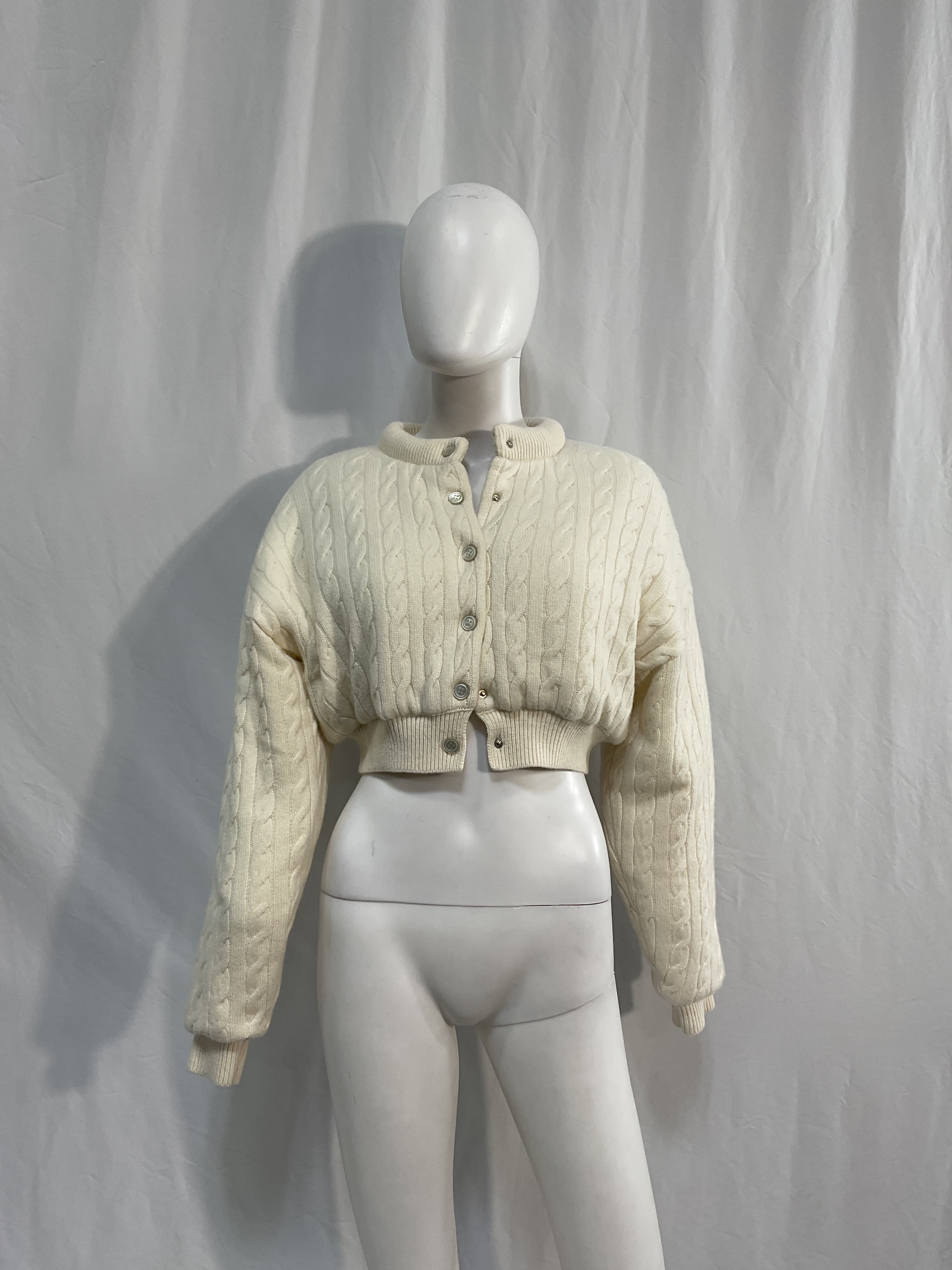 Padded Long Sleeve Cardigan - Image 1