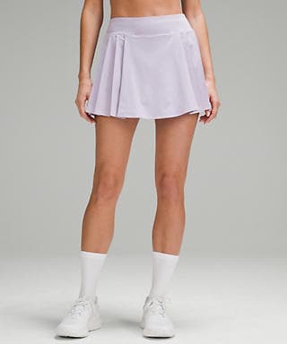 Side-Pleat High-Rise Tennis Skirt - Image 1