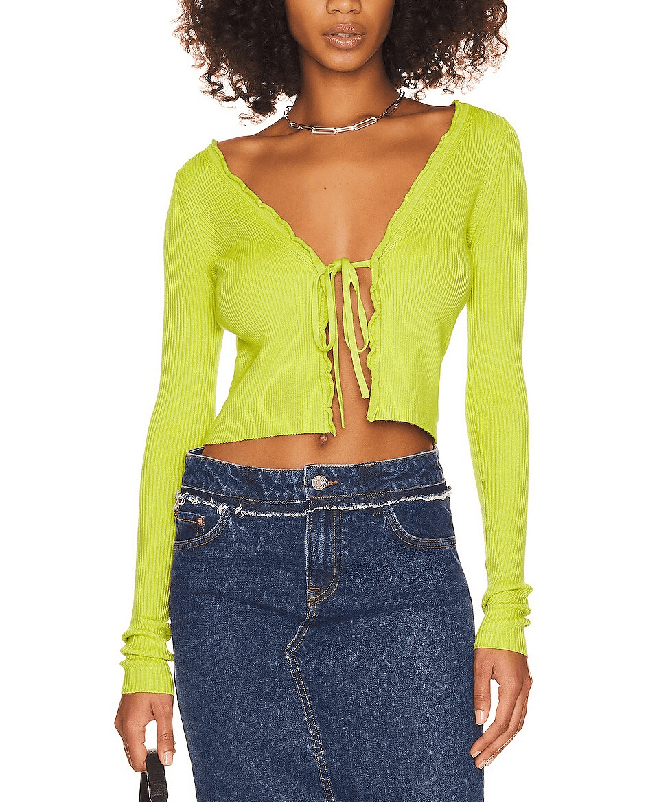 Halina Tie Front Cardigan - Image 1