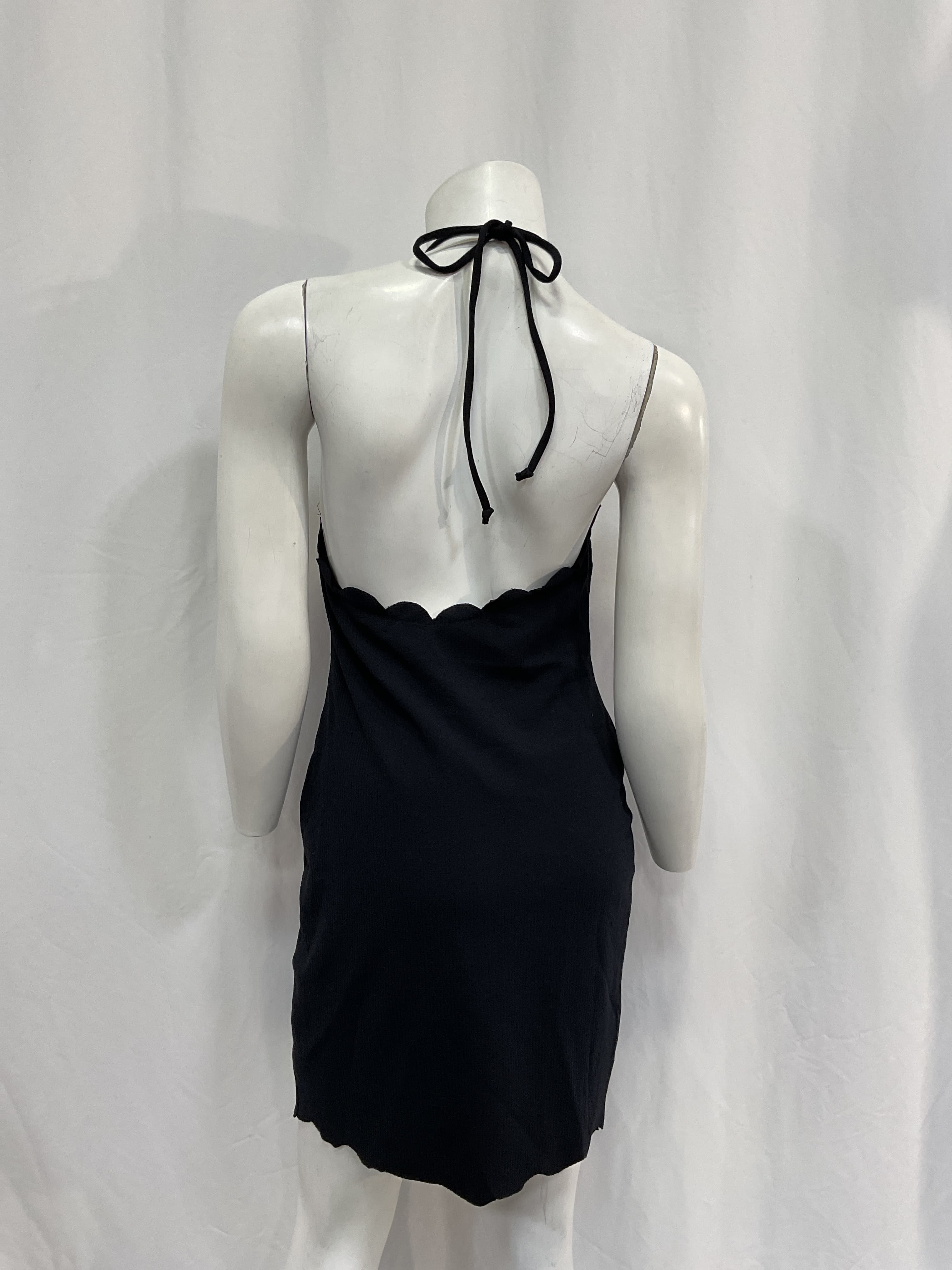 Sport Bianca Scalloped-Edge Halterneck Mini Dress - Image 3