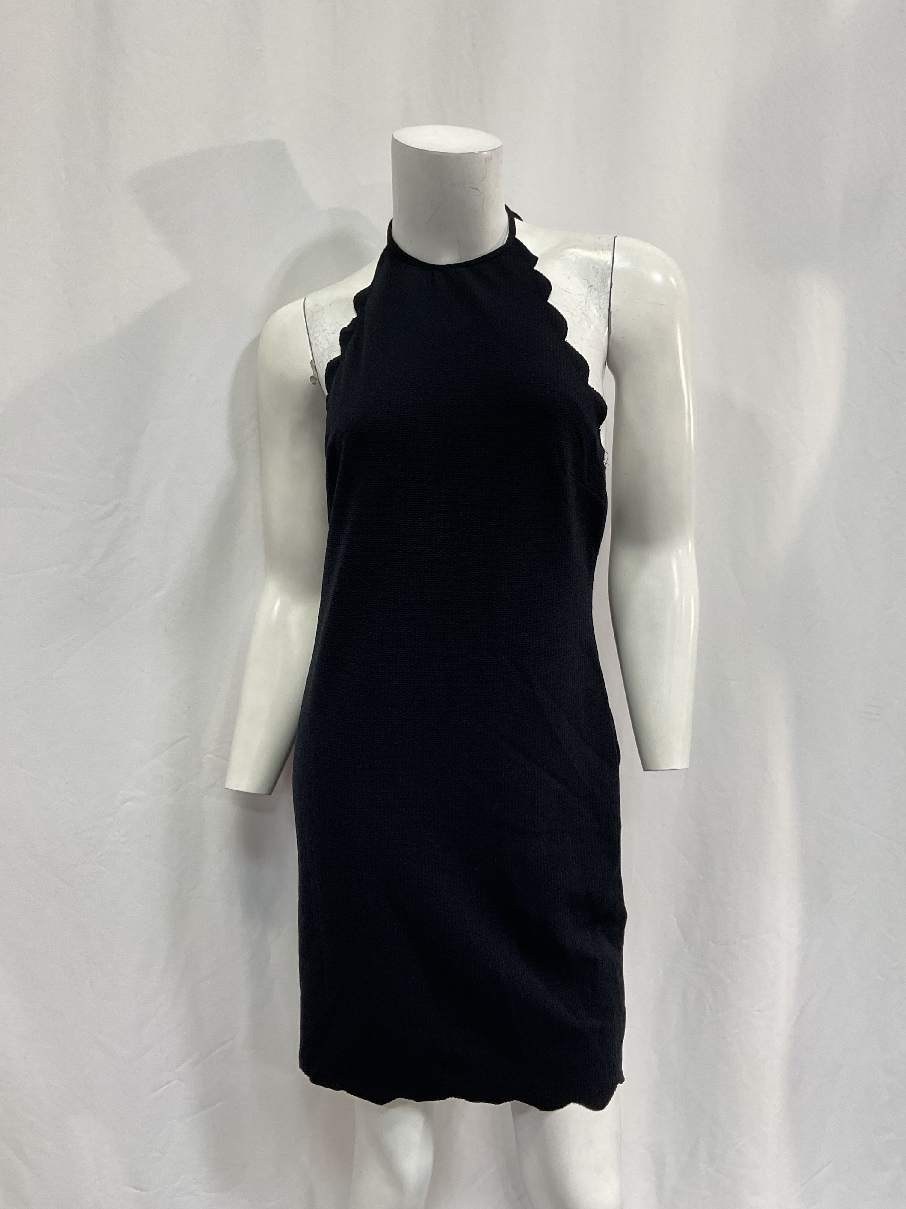Sport Bianca Scalloped-Edge Halterneck Mini Dress - Image 2