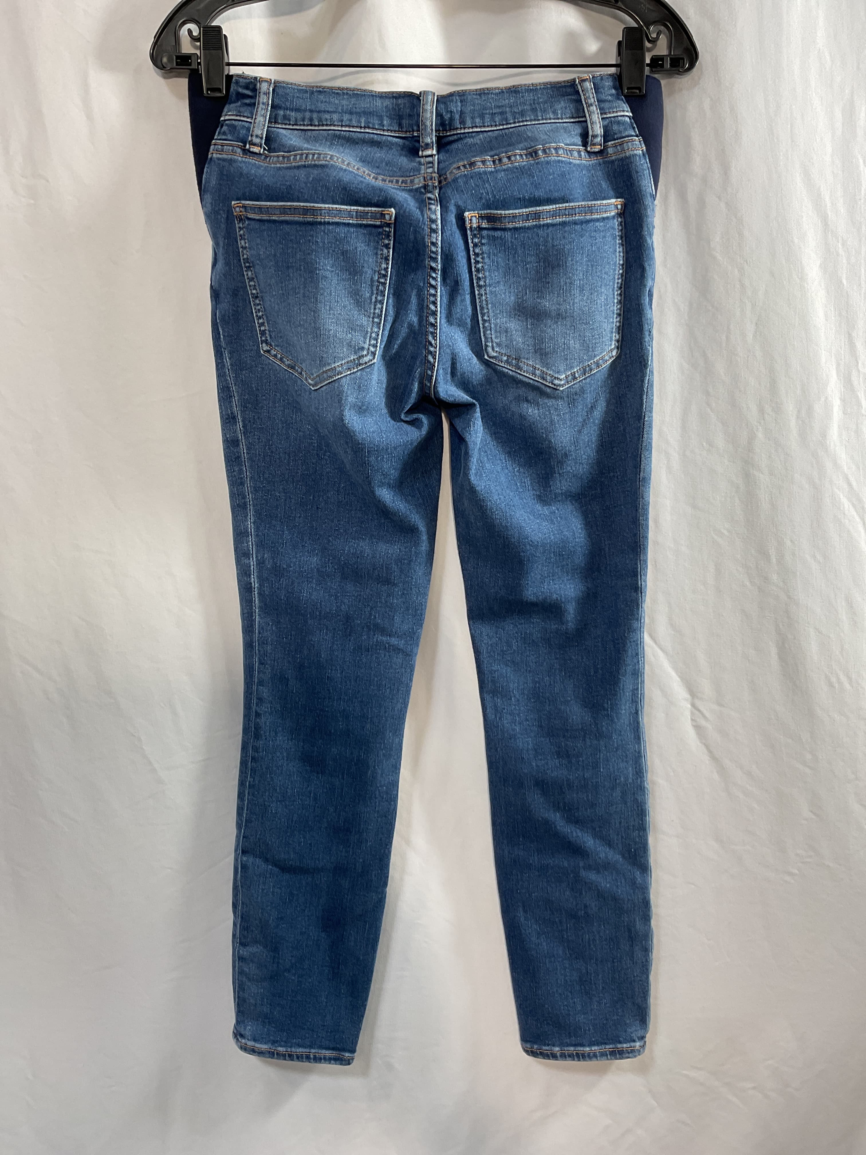 The Slim Maternity Jean In Indigo - Image 2