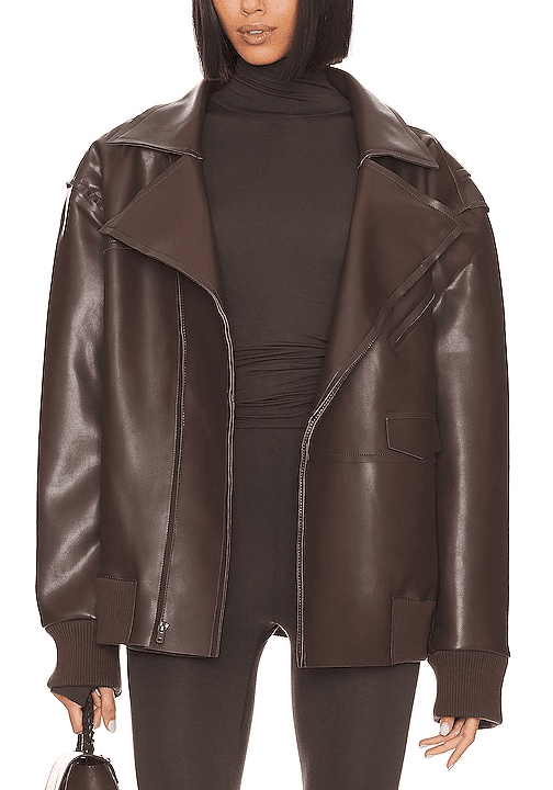 Oversized Moto Jacket - Image 1