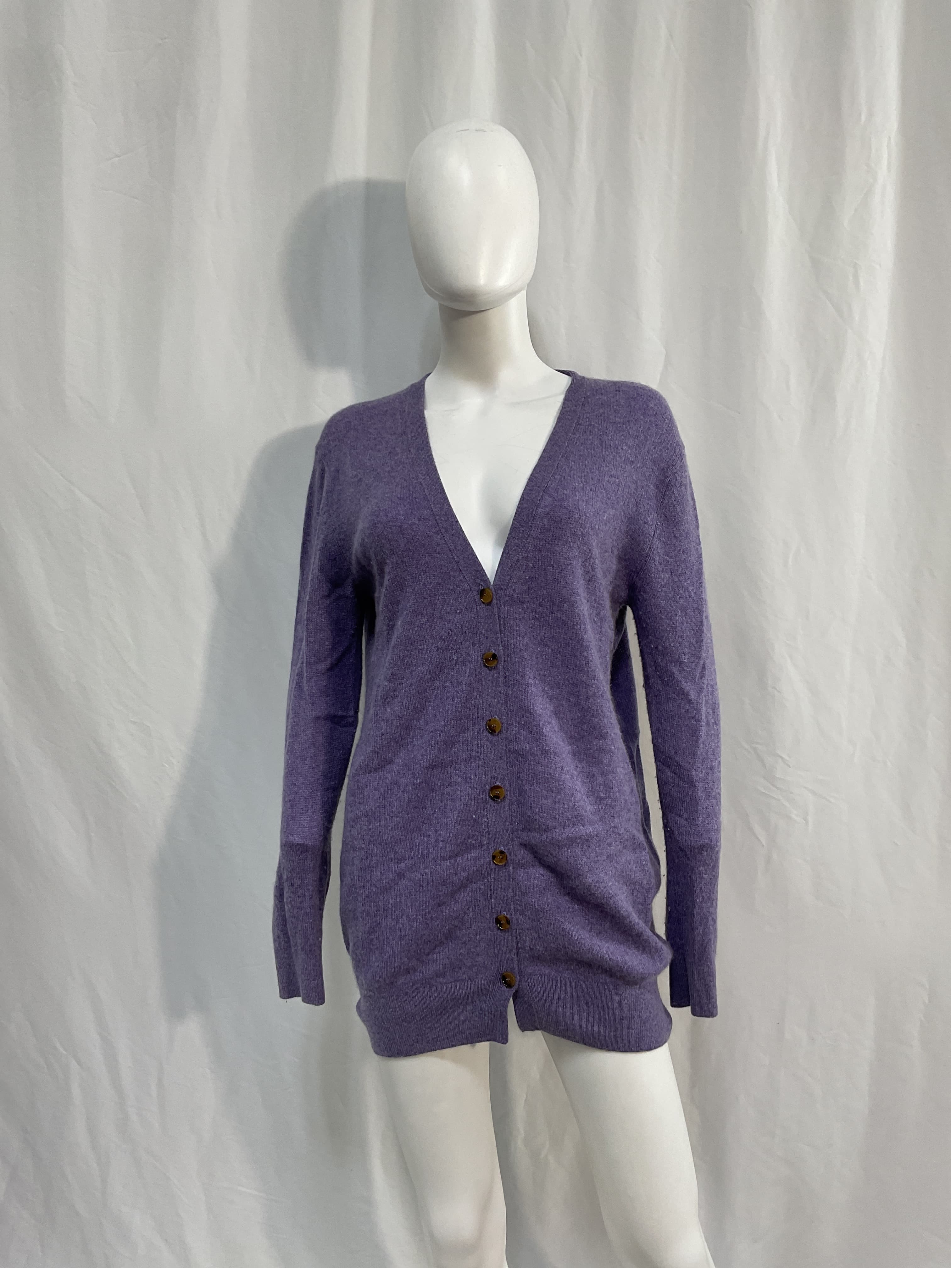 Cashmere Plunge Neckline Sweater - Image 3