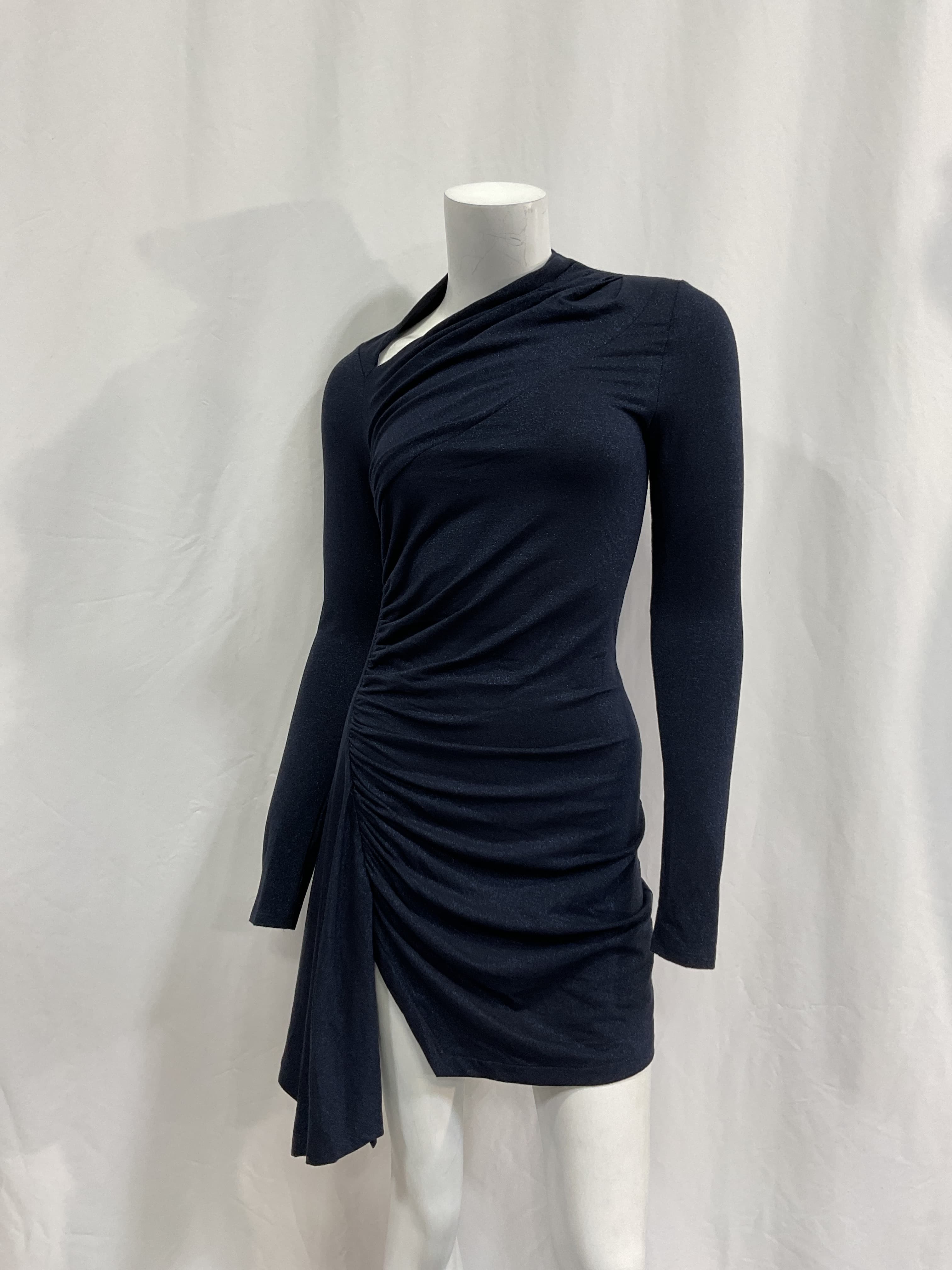 Enza Costa X Revolve Lurex Jersey Slash Mini Dress In Dark Sapphire - Image 2