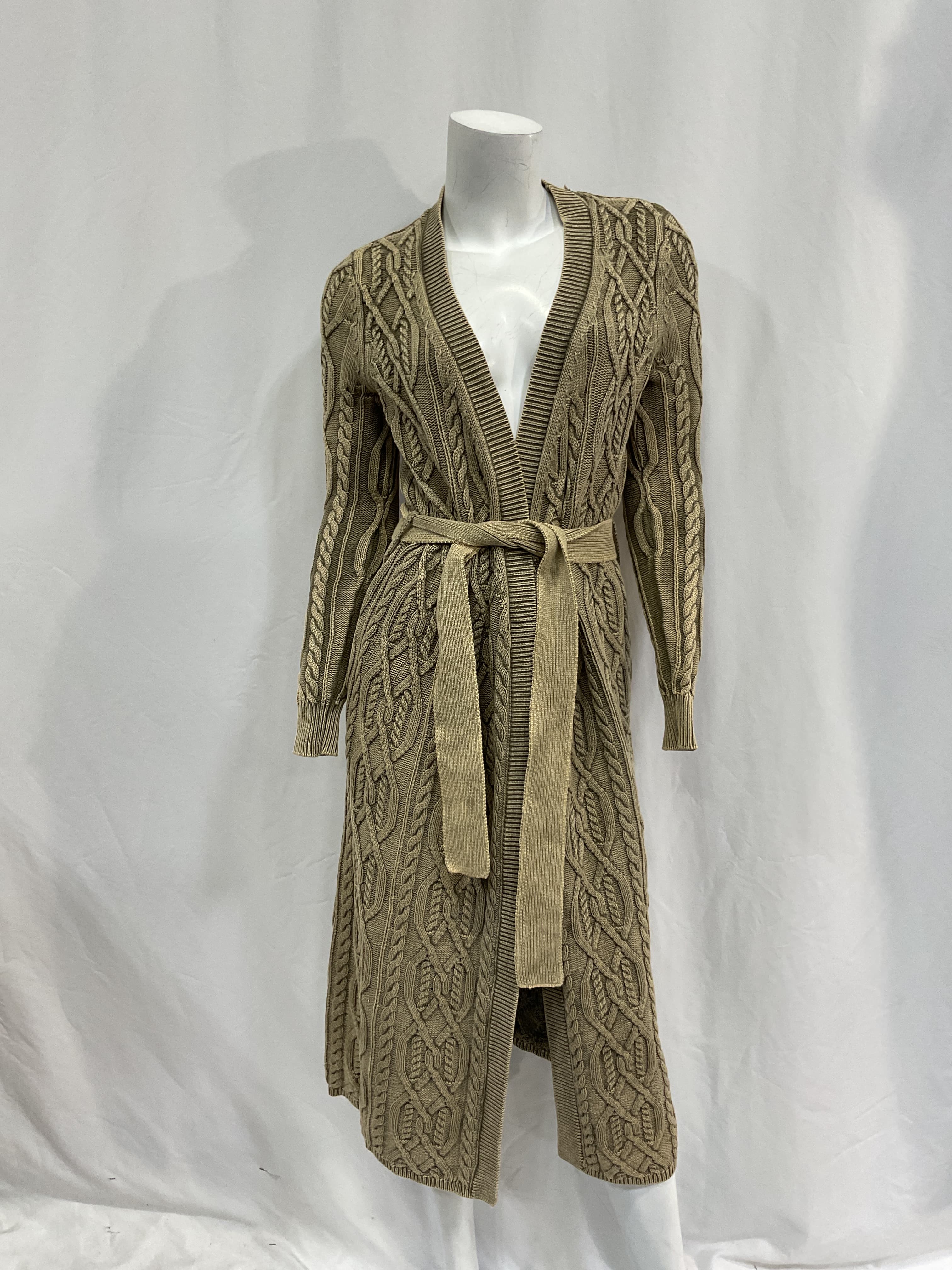 Adaline Cardigan In Washed Tan - Image 2