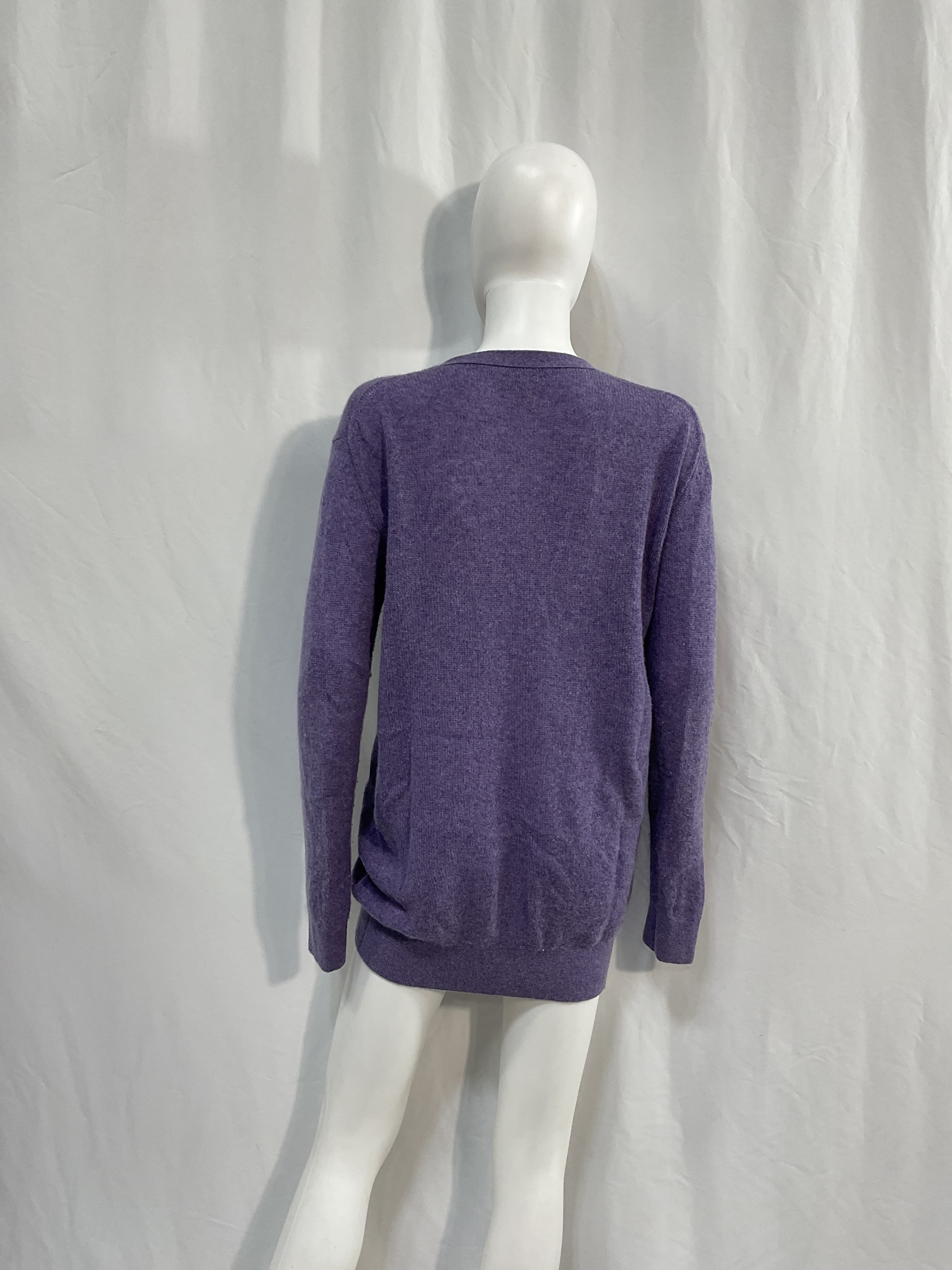 Cashmere Plunge Neckline Sweater - Image 2