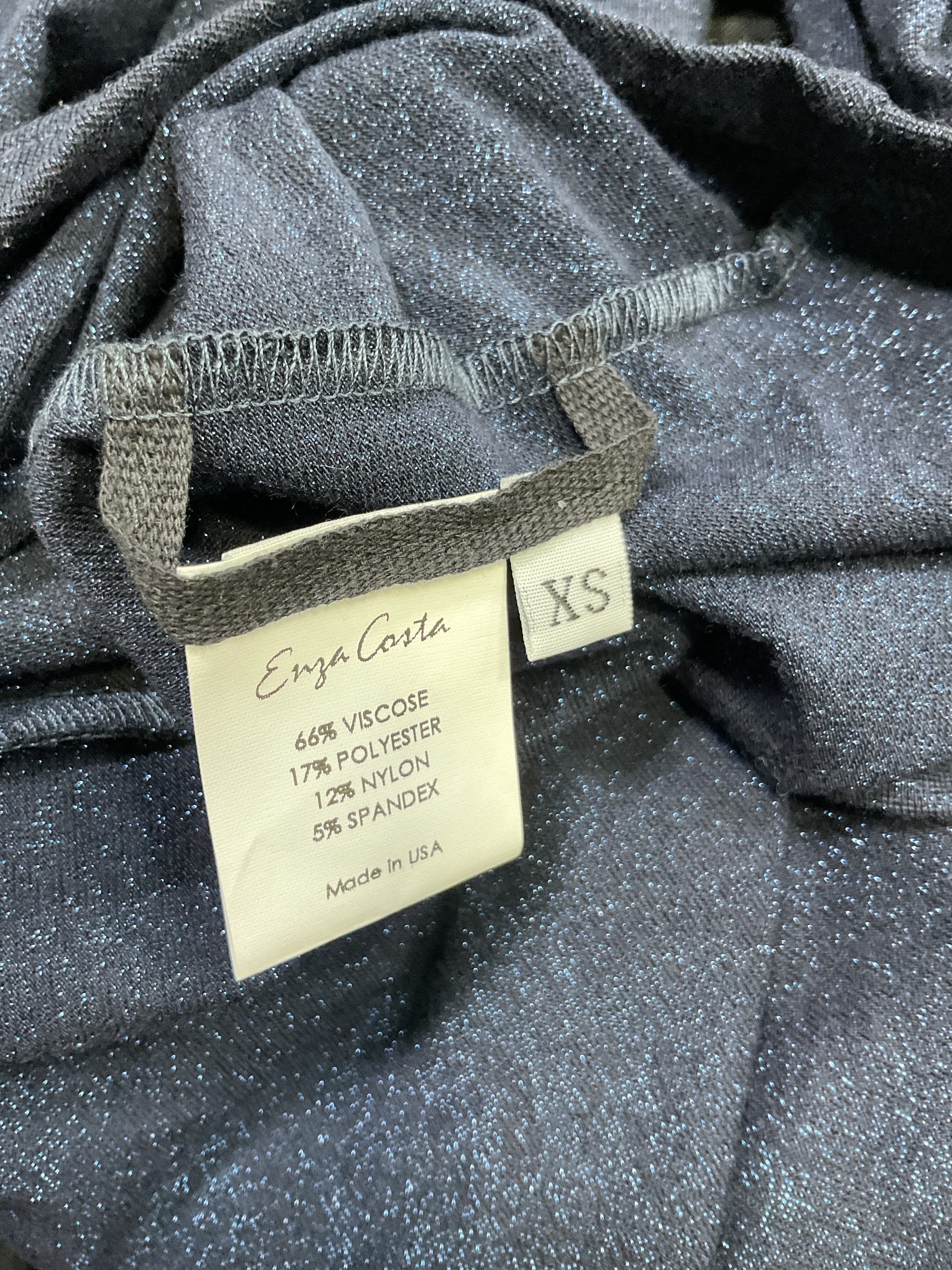 Enza Costa X Revolve Lurex Jersey Slash Mini Dress In Dark Sapphire - Image 4