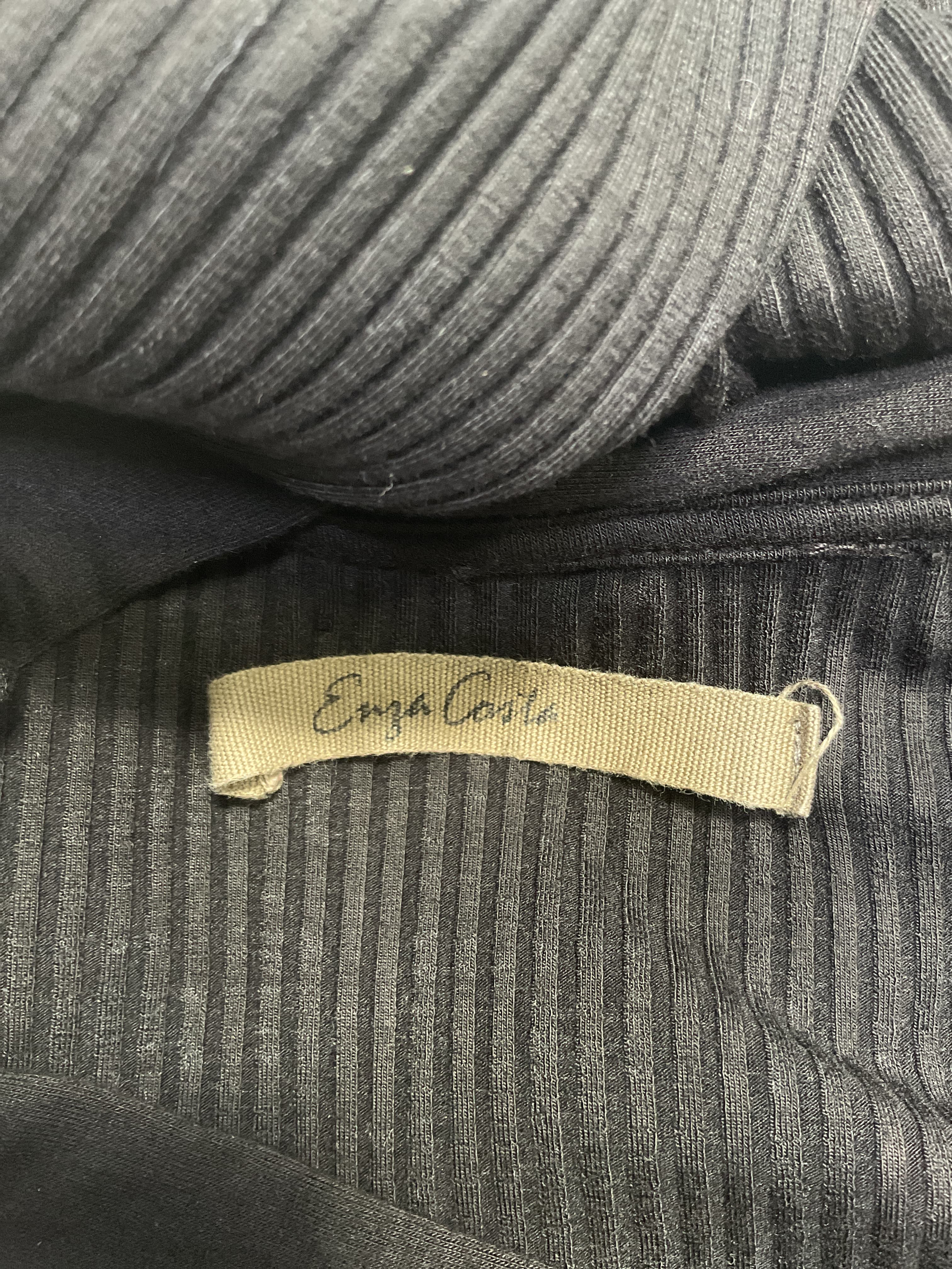 A Coste Flare Cardigan Dress In Black - Image 4