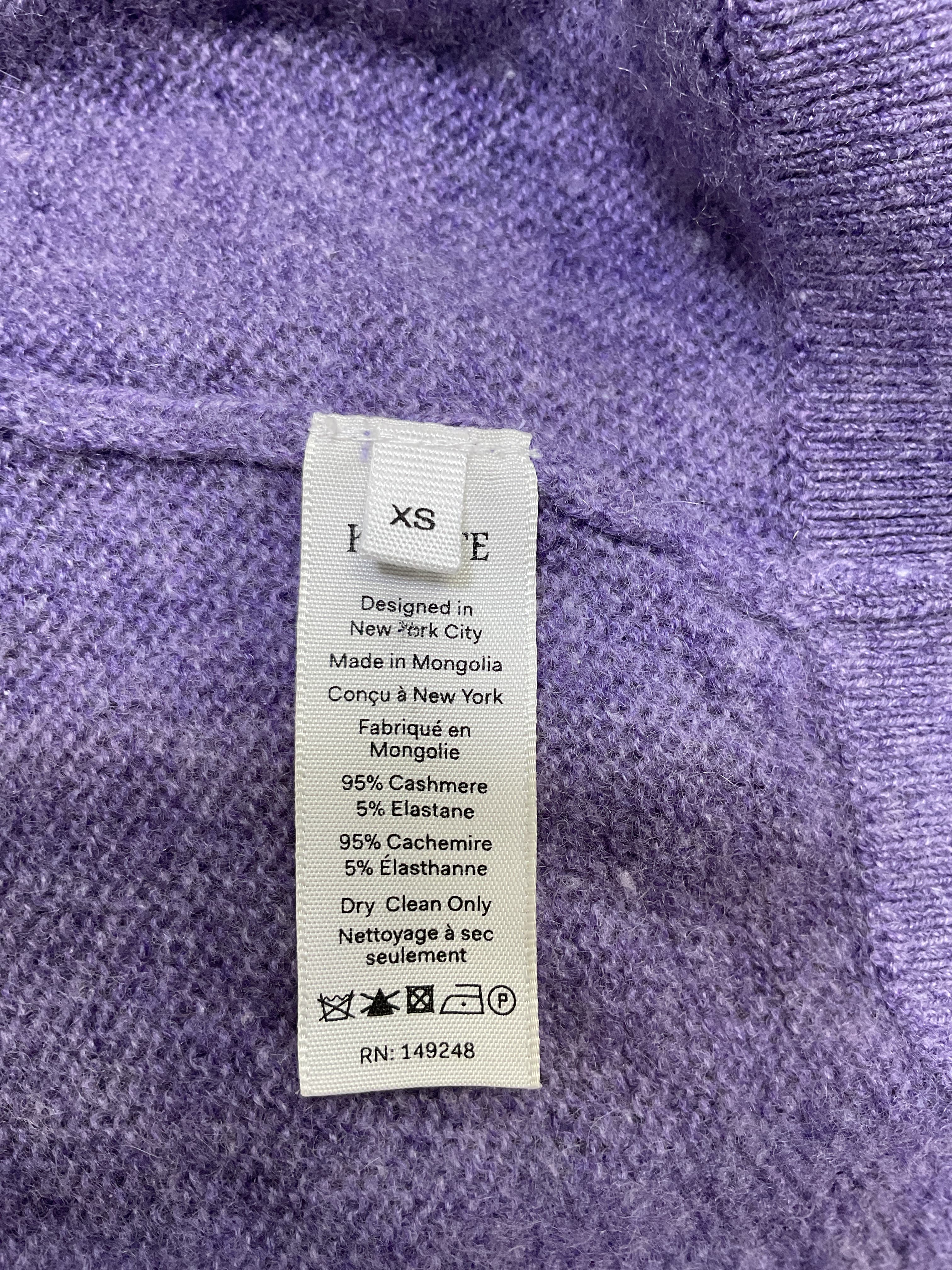 Cashmere Plunge Neckline Sweater - Image 4
