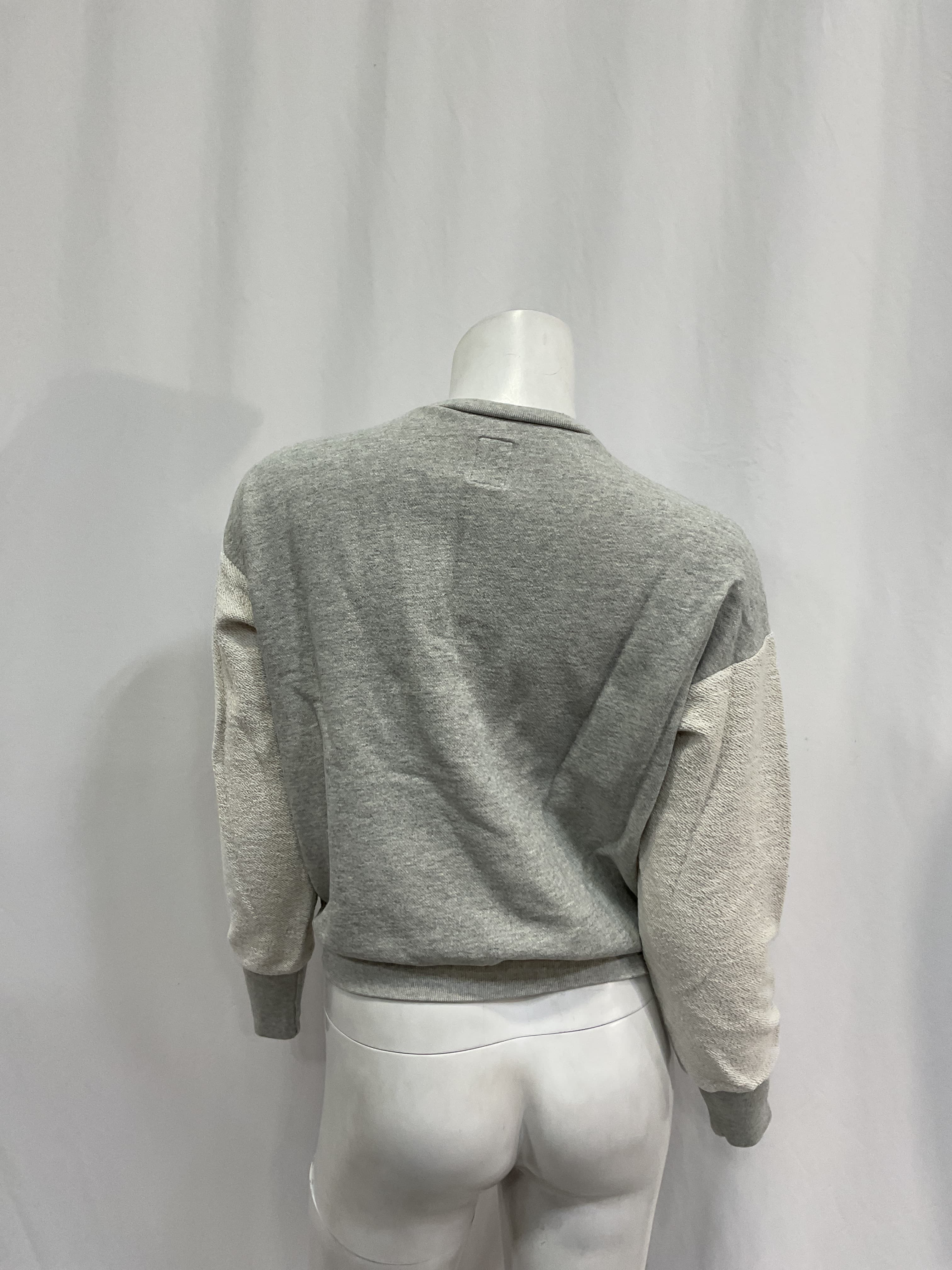 Cj Reverse Sleeve Crewneck Sweatshirt In Heather Grey - Image 3