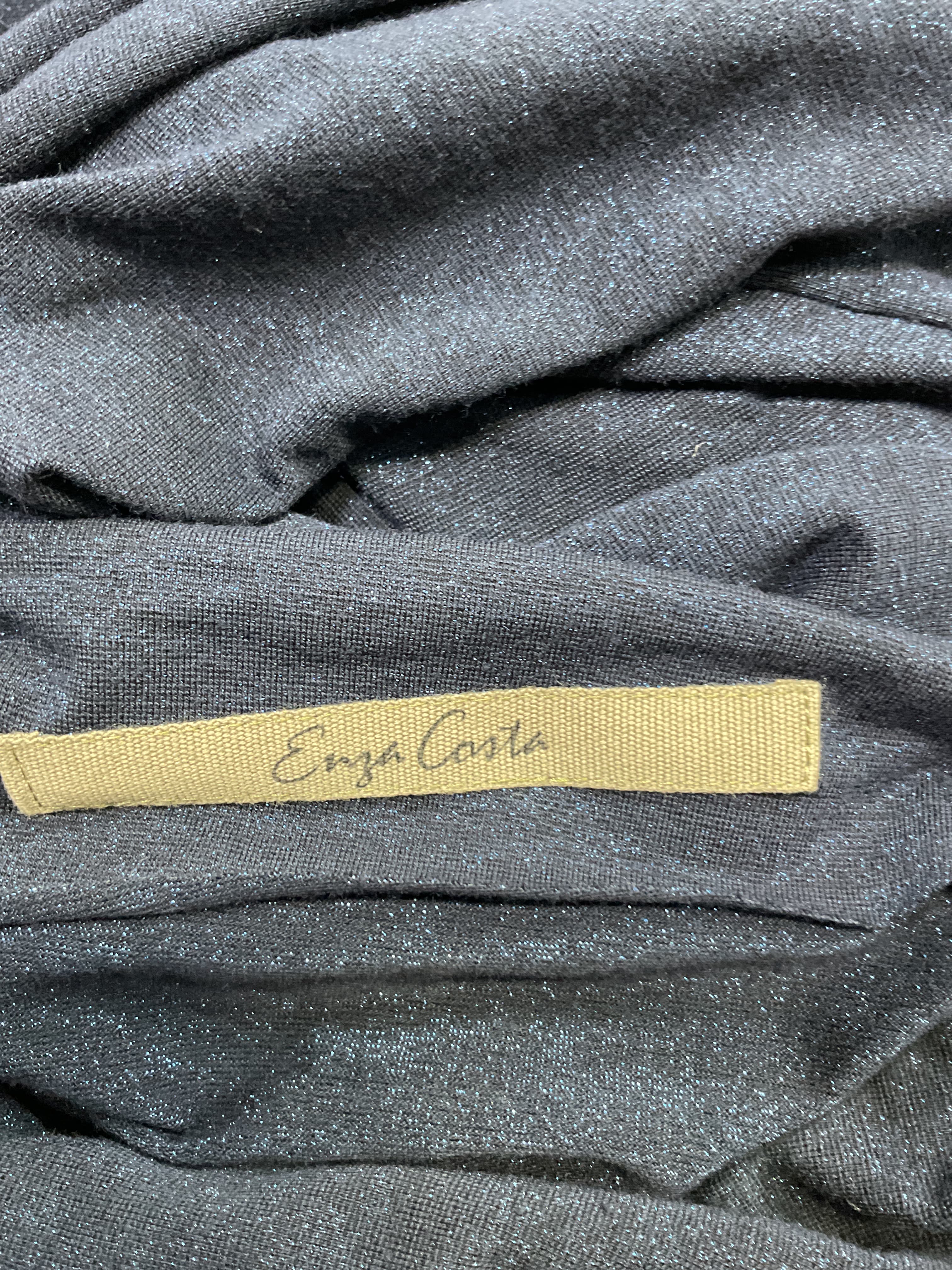 Enza Costa X Revolve Lurex Jersey Slash Mini Dress In Dark Sapphire - Image 3
