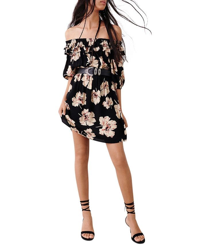 Kiara Floral Print Mini Dress - Image 1