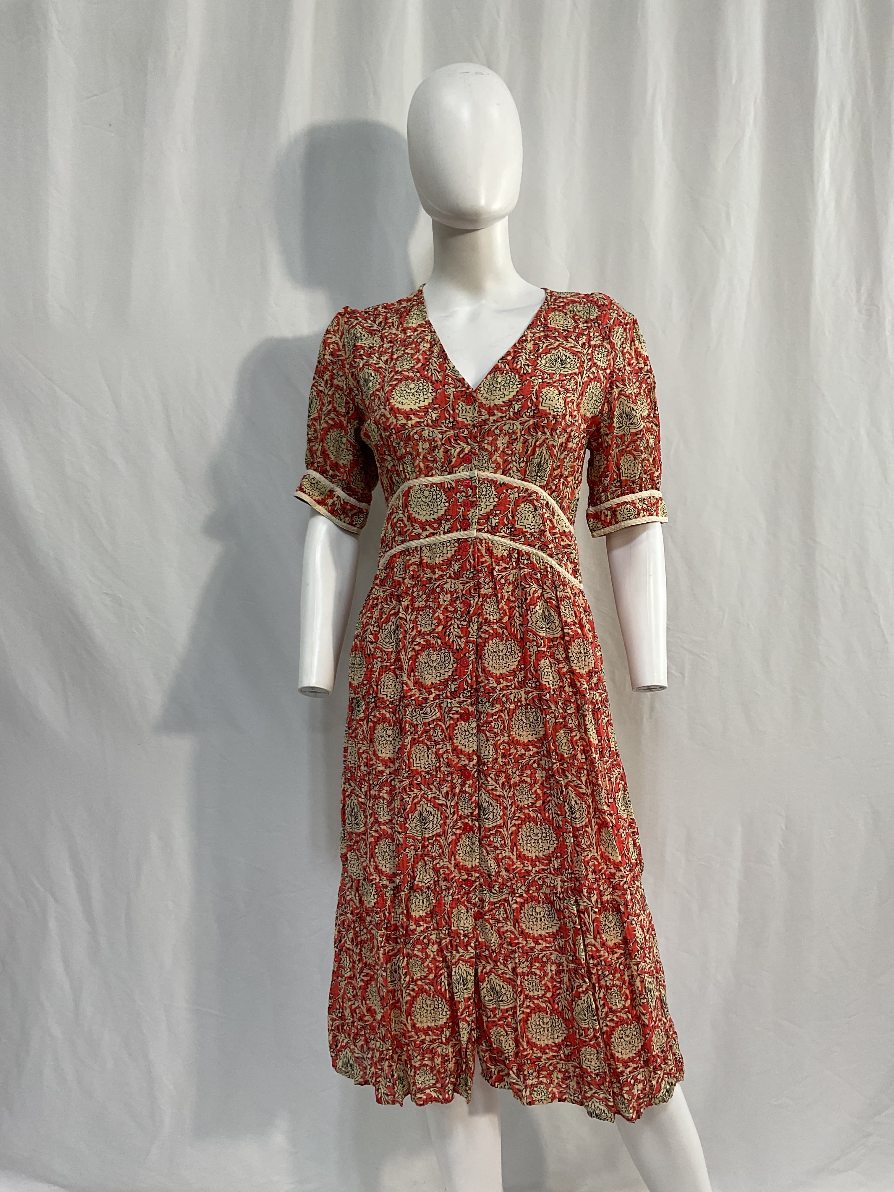 Plume Printed Midi Dress - Image 3