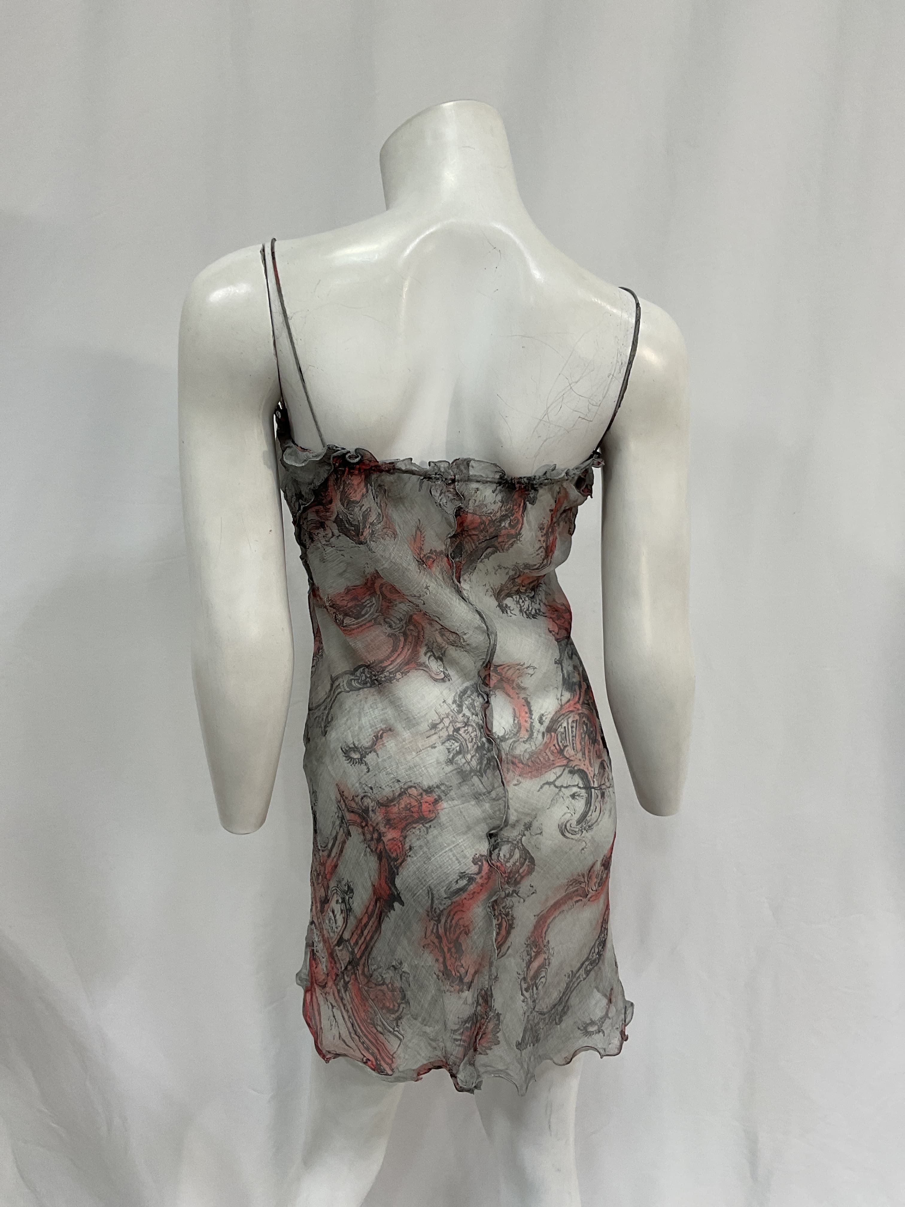 Desse Mini Dress In Grey - Image 3